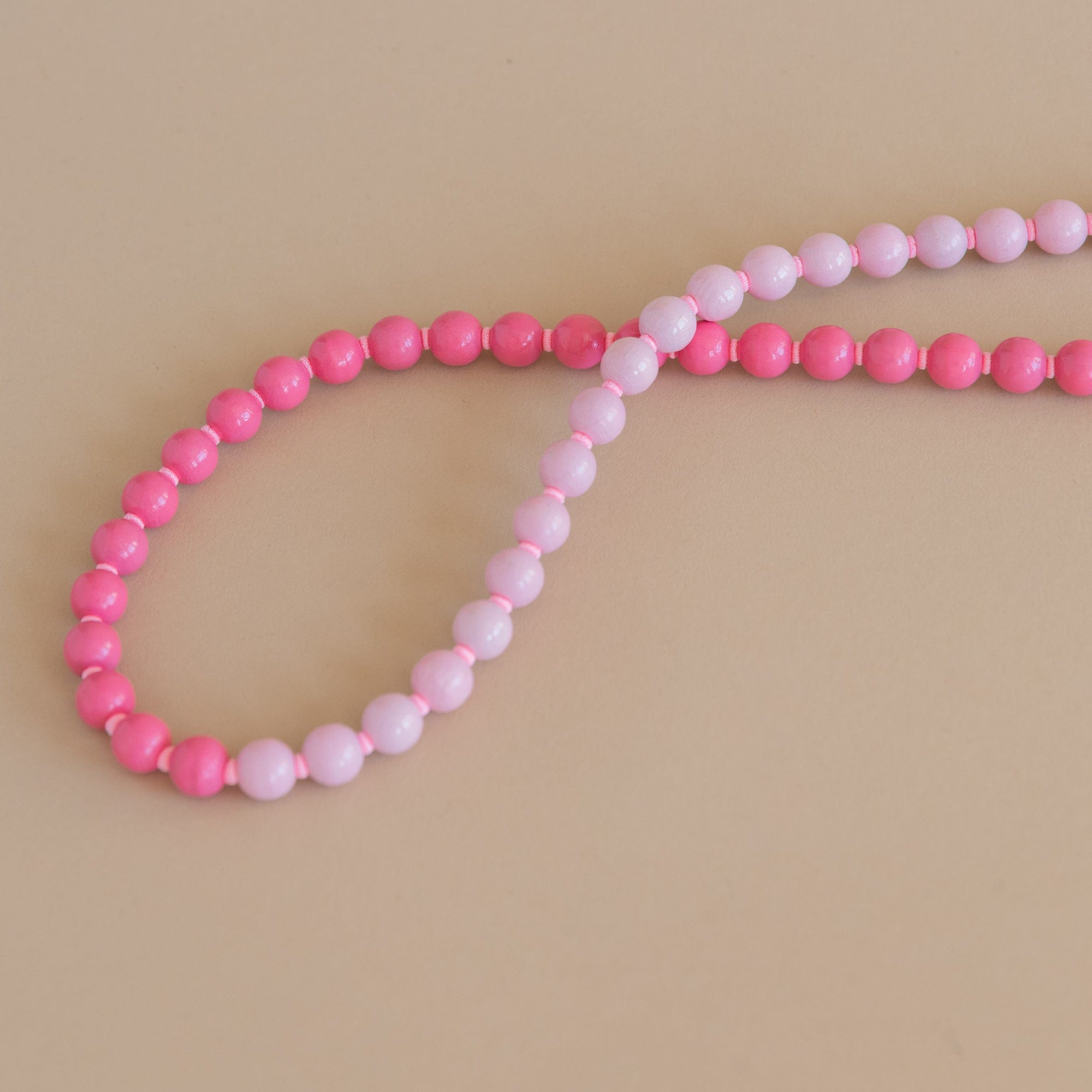 Ina Seifart Small Goods Long Beaded iPhone Necklace in Rose and Pink