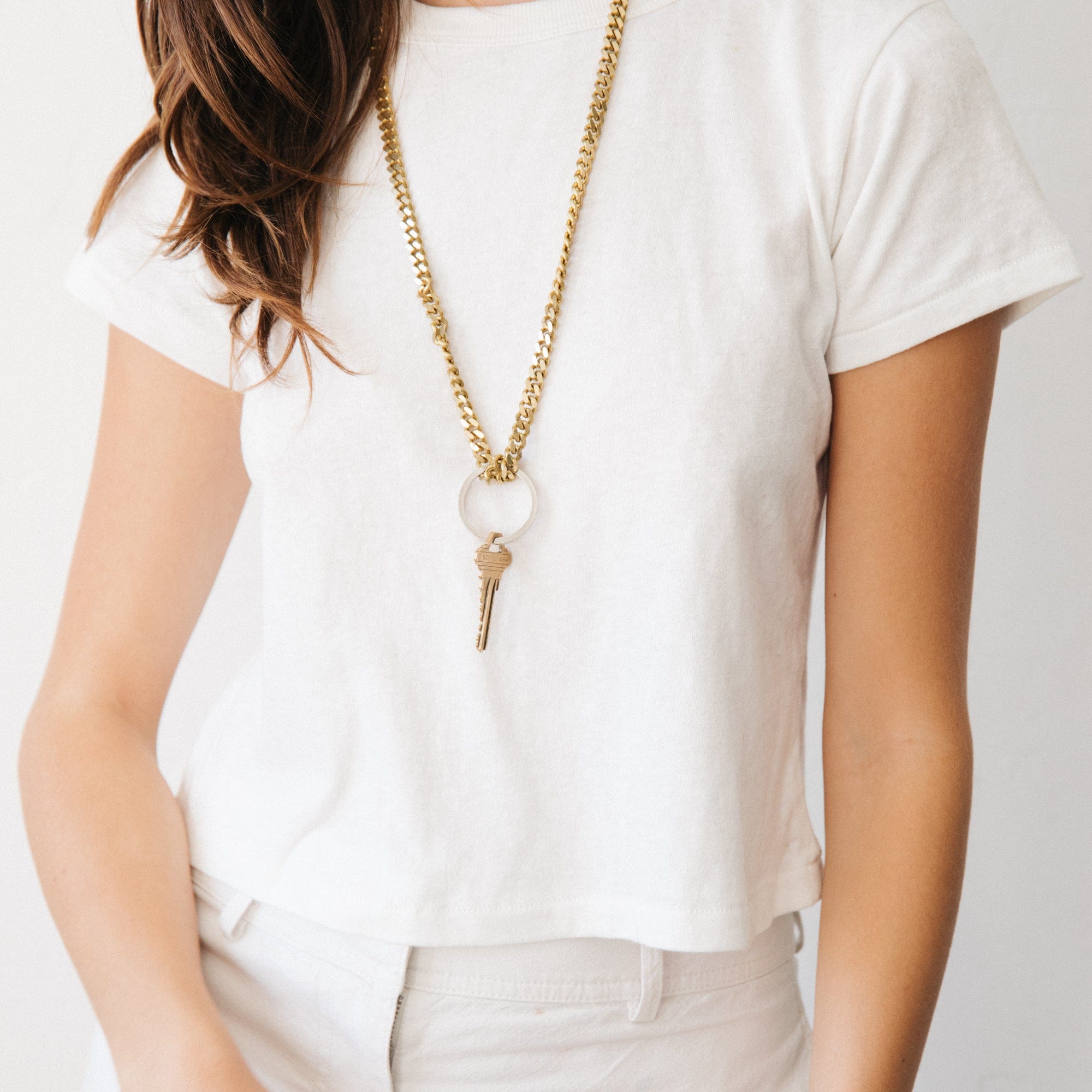 Ina Seifart Tech Accessories Chunky Chain Keyring Necklace