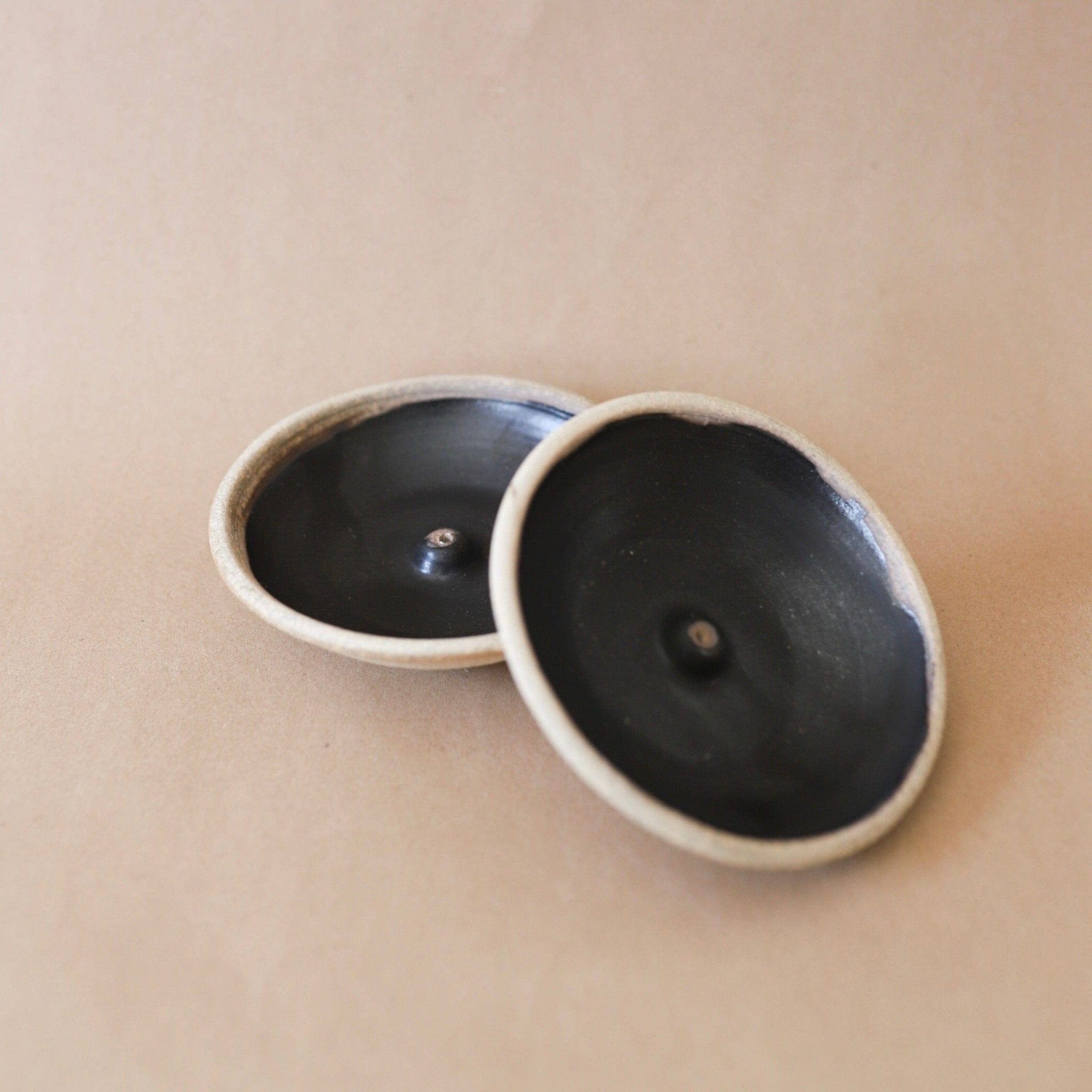 INCAUSA Incense + Burners Black Stoneware Incense Holder