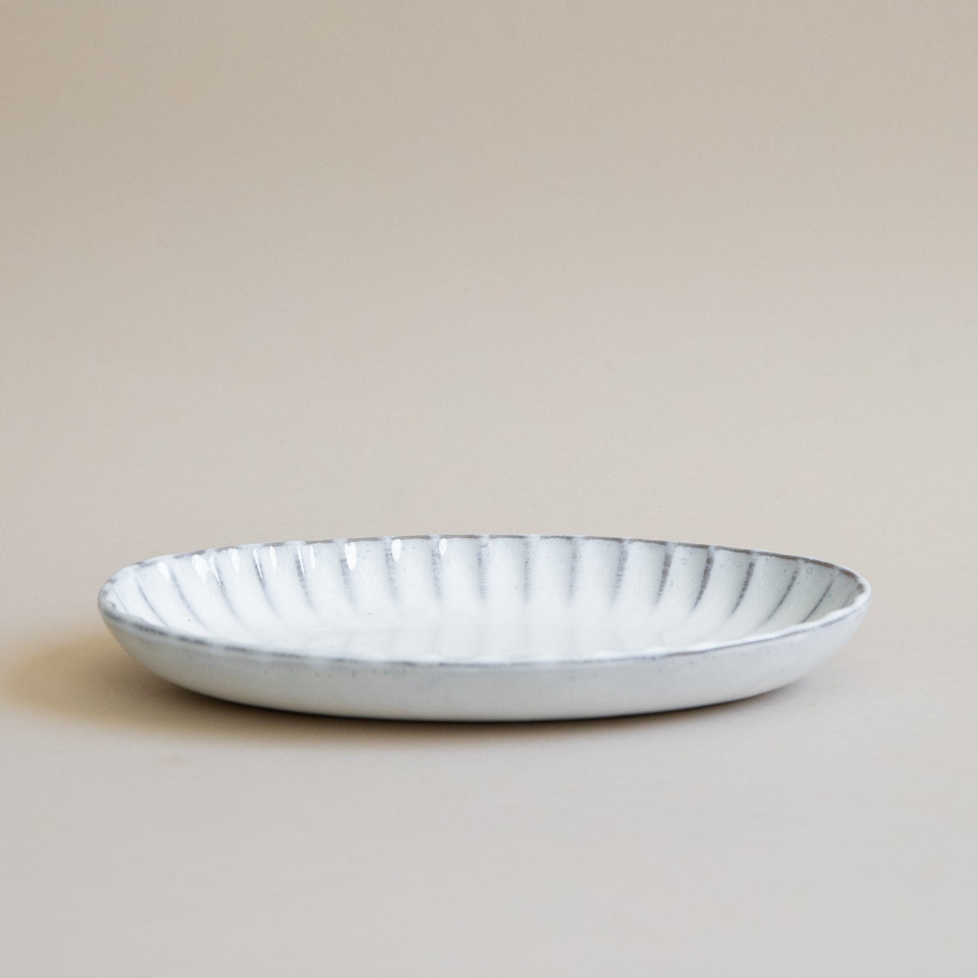 Inku Oval Serving Plate in Cream - +COOP