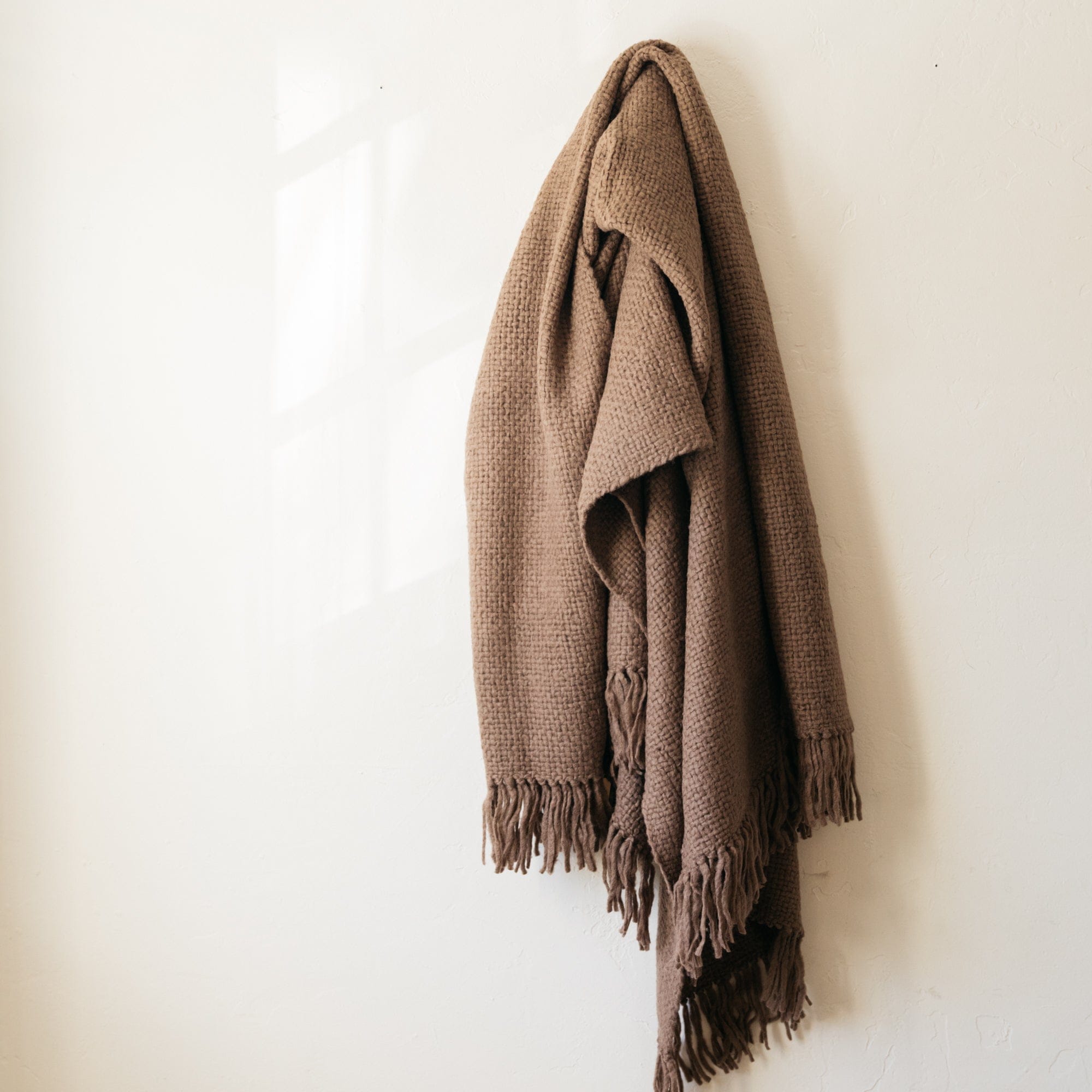 Intiearth Blankets + Throws Mineral Plush Blanket in Baby Alpaca and Wool