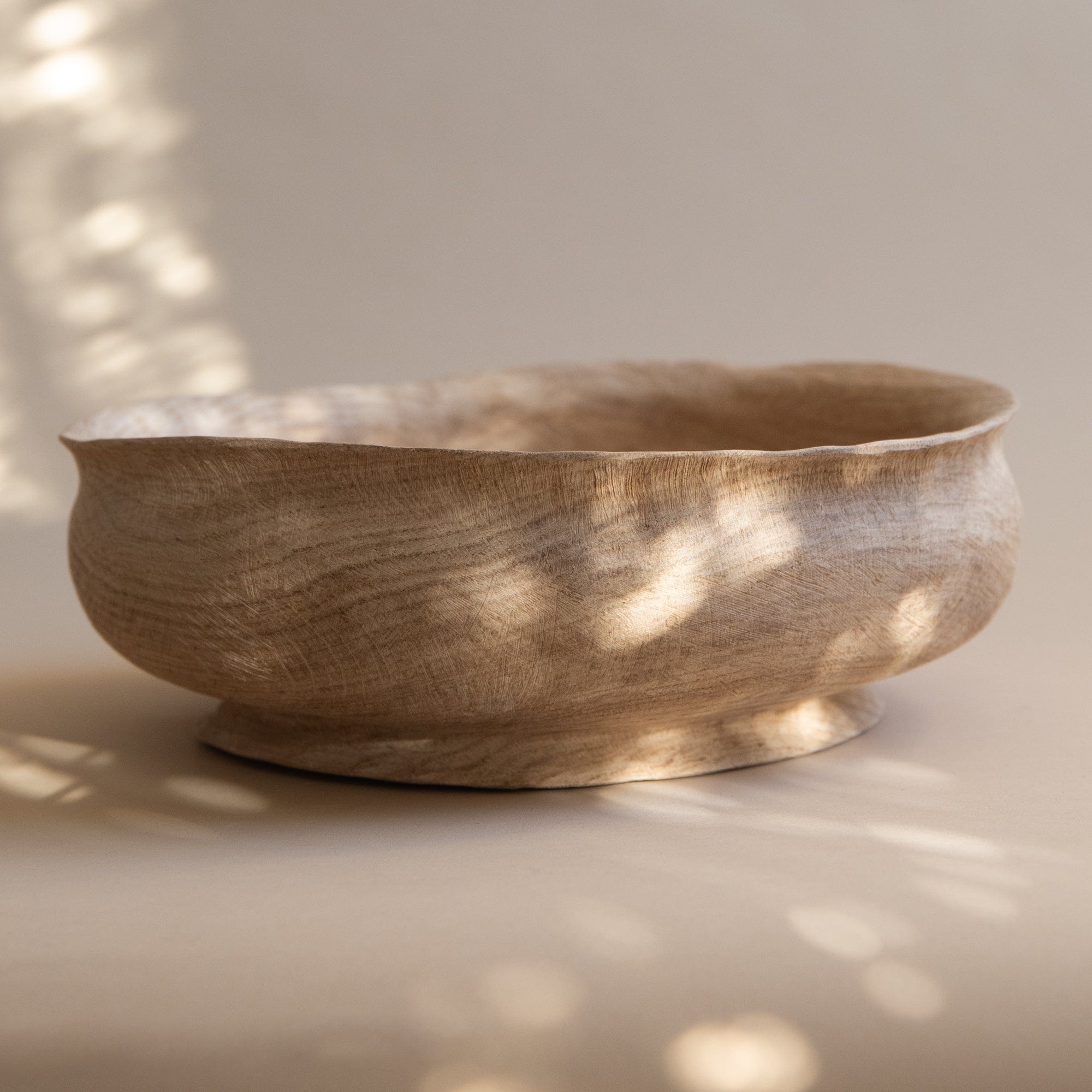 Jamie Gaunt Trays + Catchalls Oak / Large Stone Bowl in Oak
