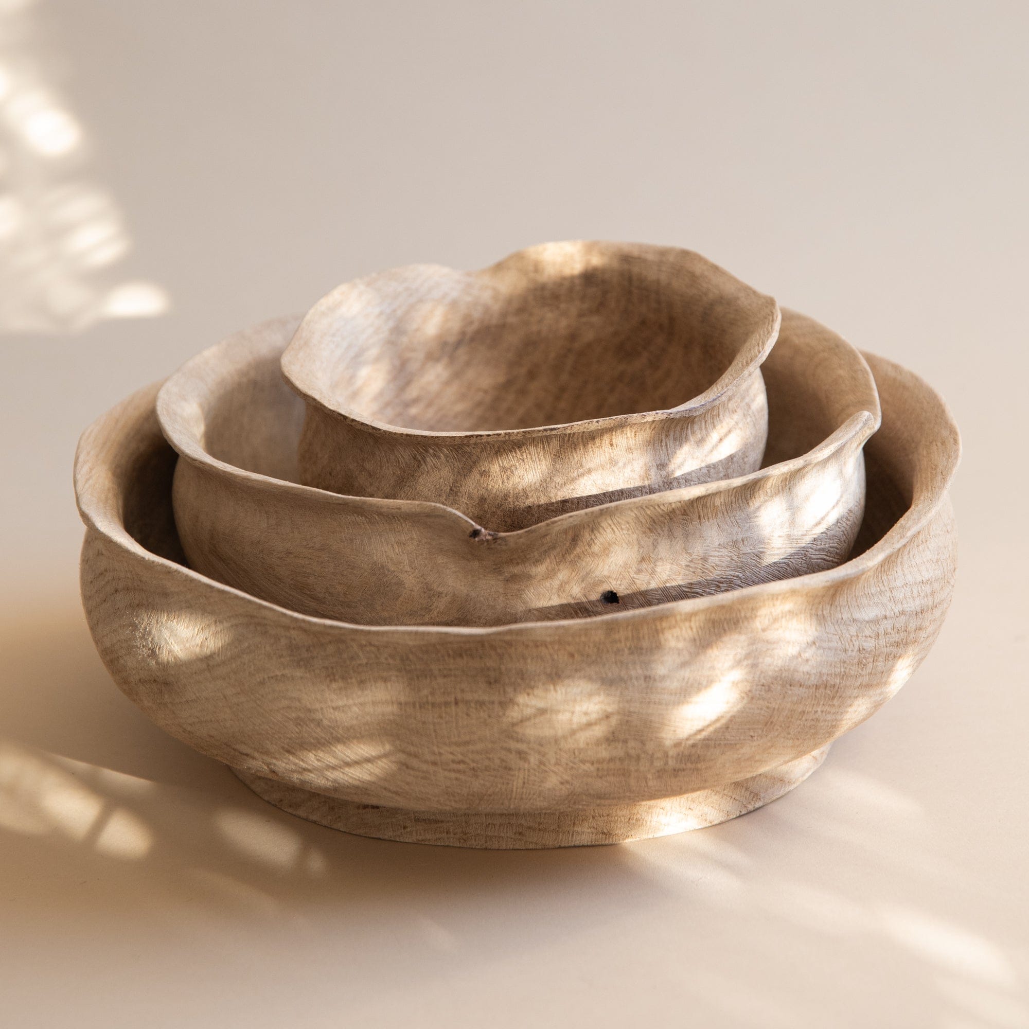 Jamie Gaunt Trays + Catchalls Stone Bowl in Oak