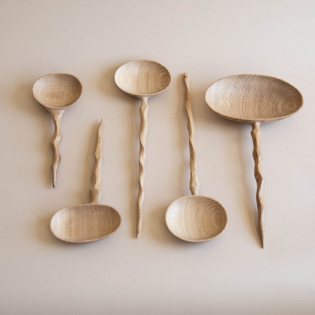 Jamie Gaunt Utensils Spoon with Crooked Handle in Oak