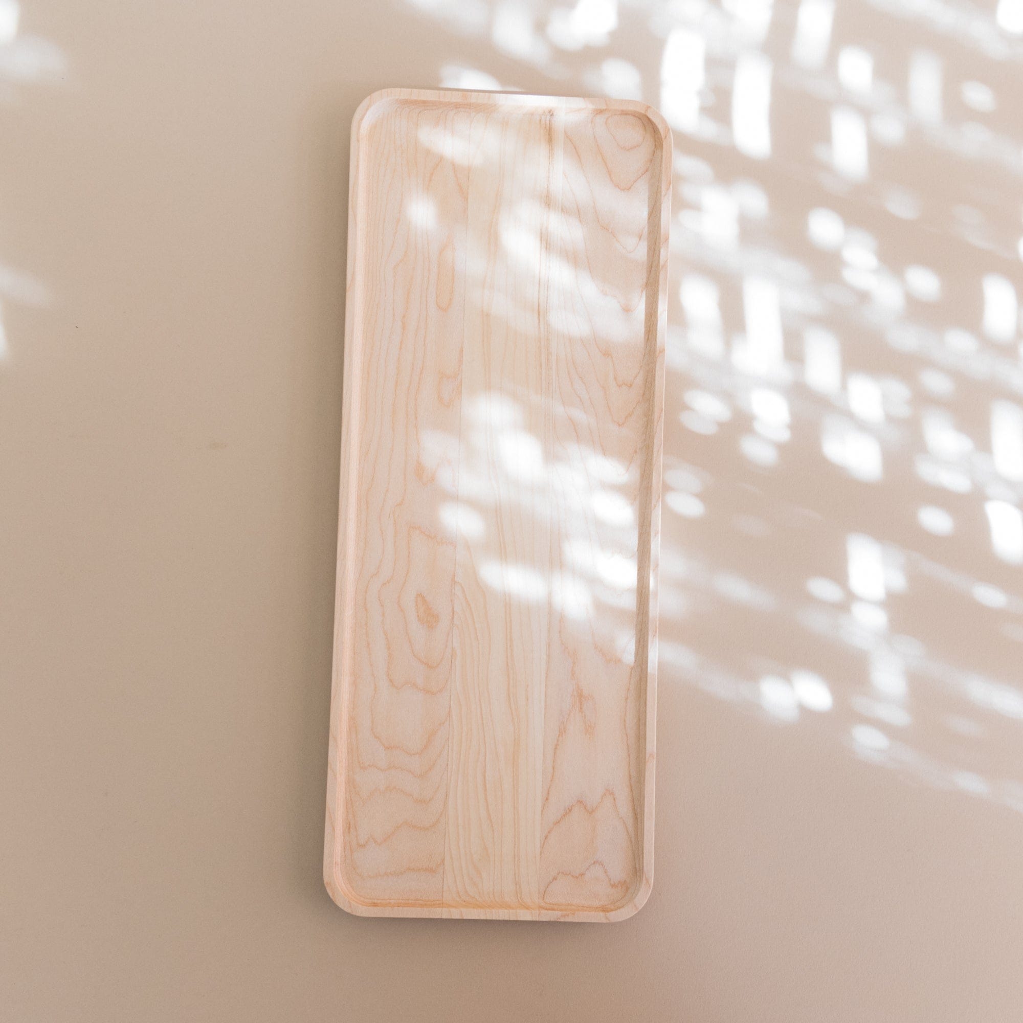 JK Adams Trays + Catchalls Large Footed Maple Tray