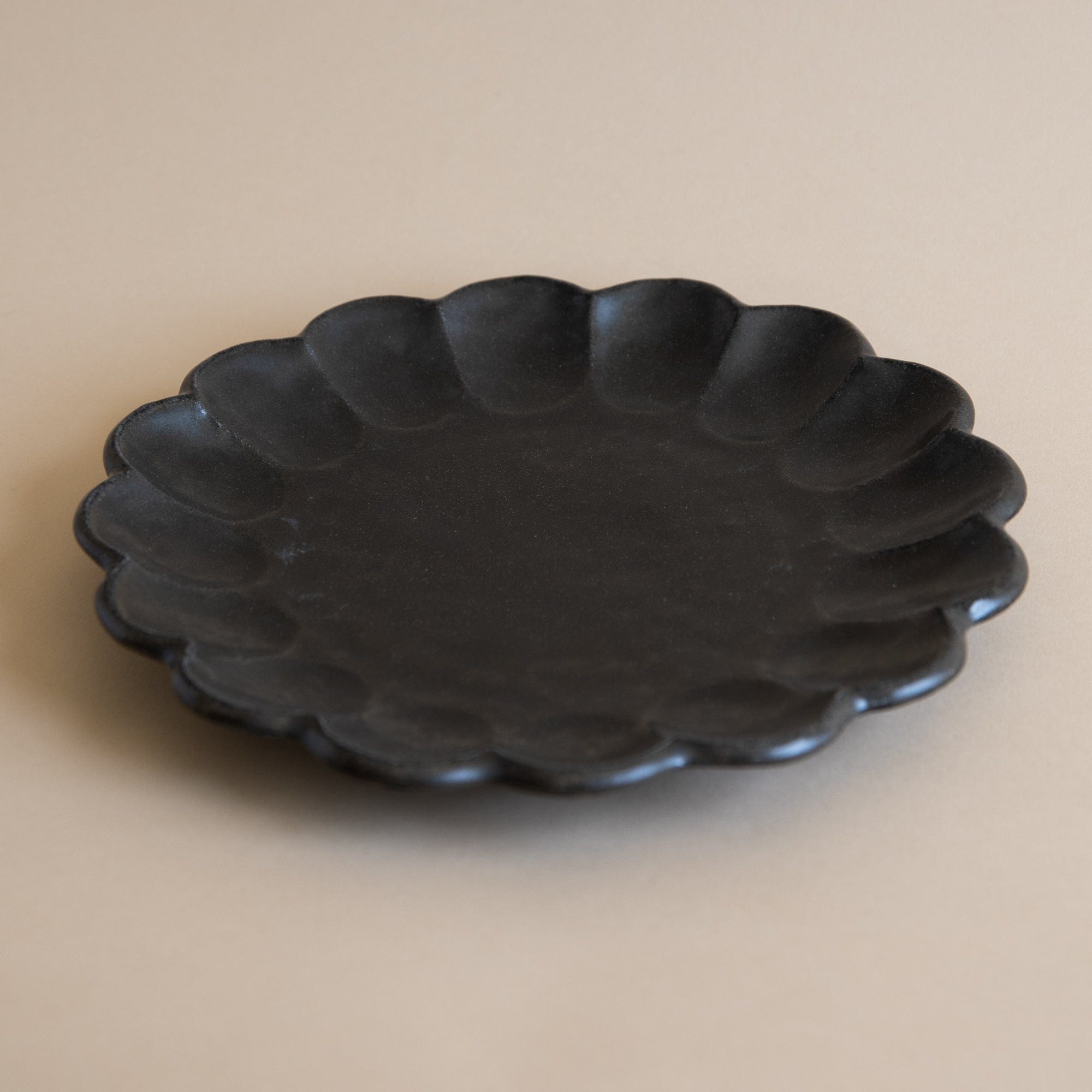 Kanesho Toki Dinnerware Black Rinka 9.5" Plate