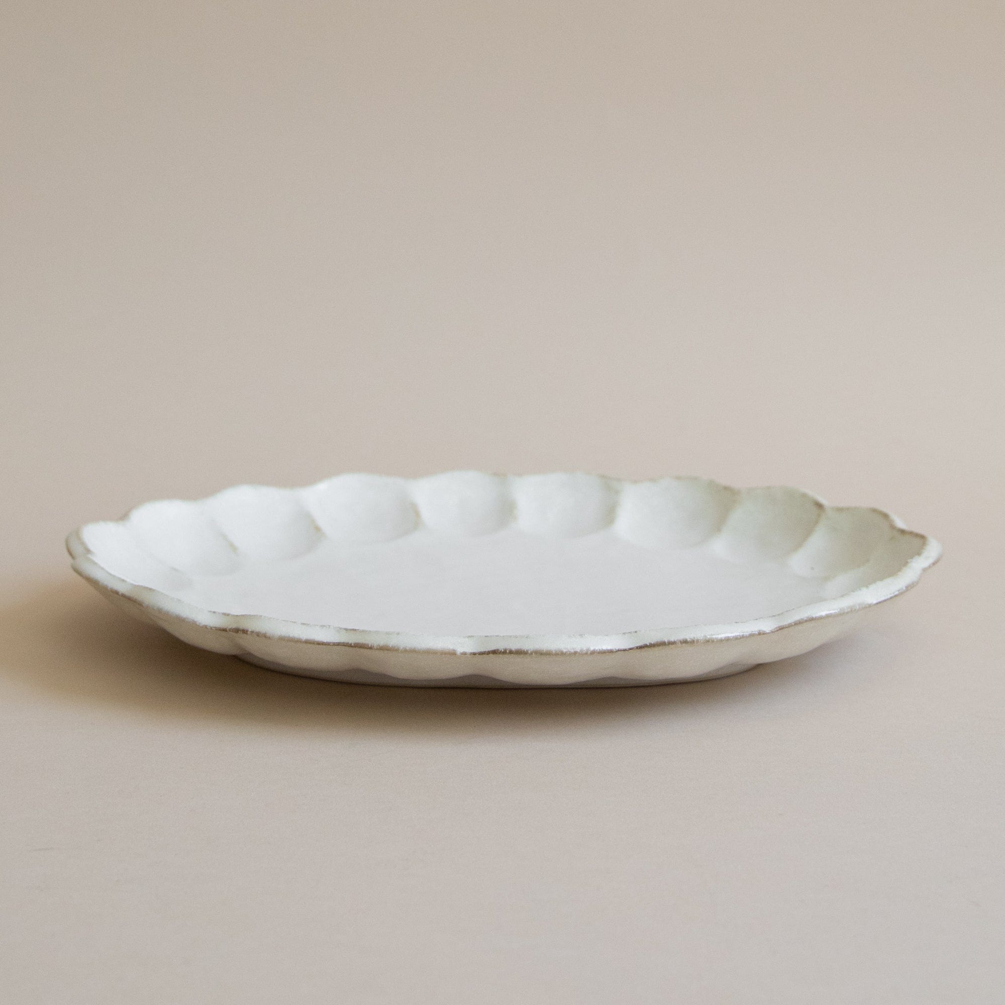 Kanesho Toki Dinnerware White Rinka 10.25  Dinner Plate