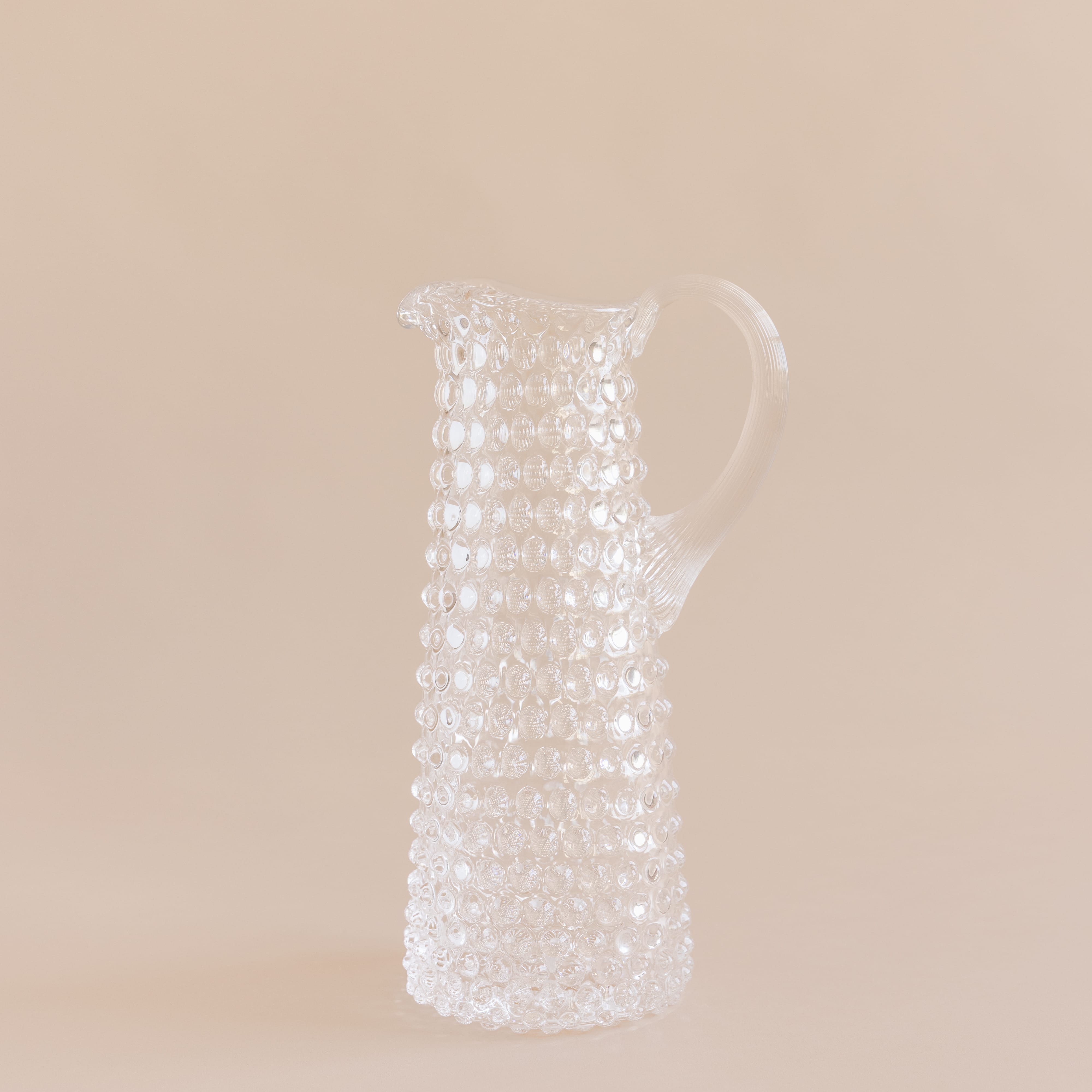 Klimchi Drinkware Crystal Hobnail Pitcher