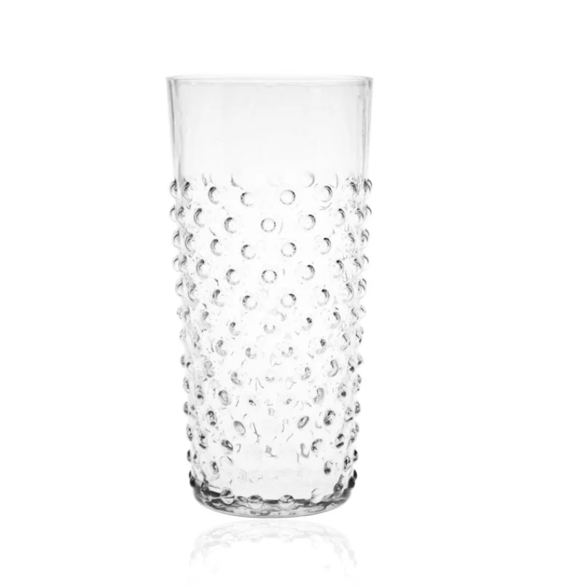 Klimchi Drinkware Crystal / Tall Klimchi Hobnail Tumblers