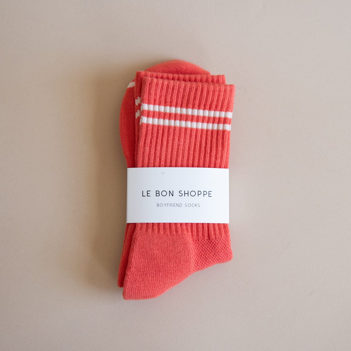 Le Bon Shoppe Socks Coral Le Bon Boyfriend Socks