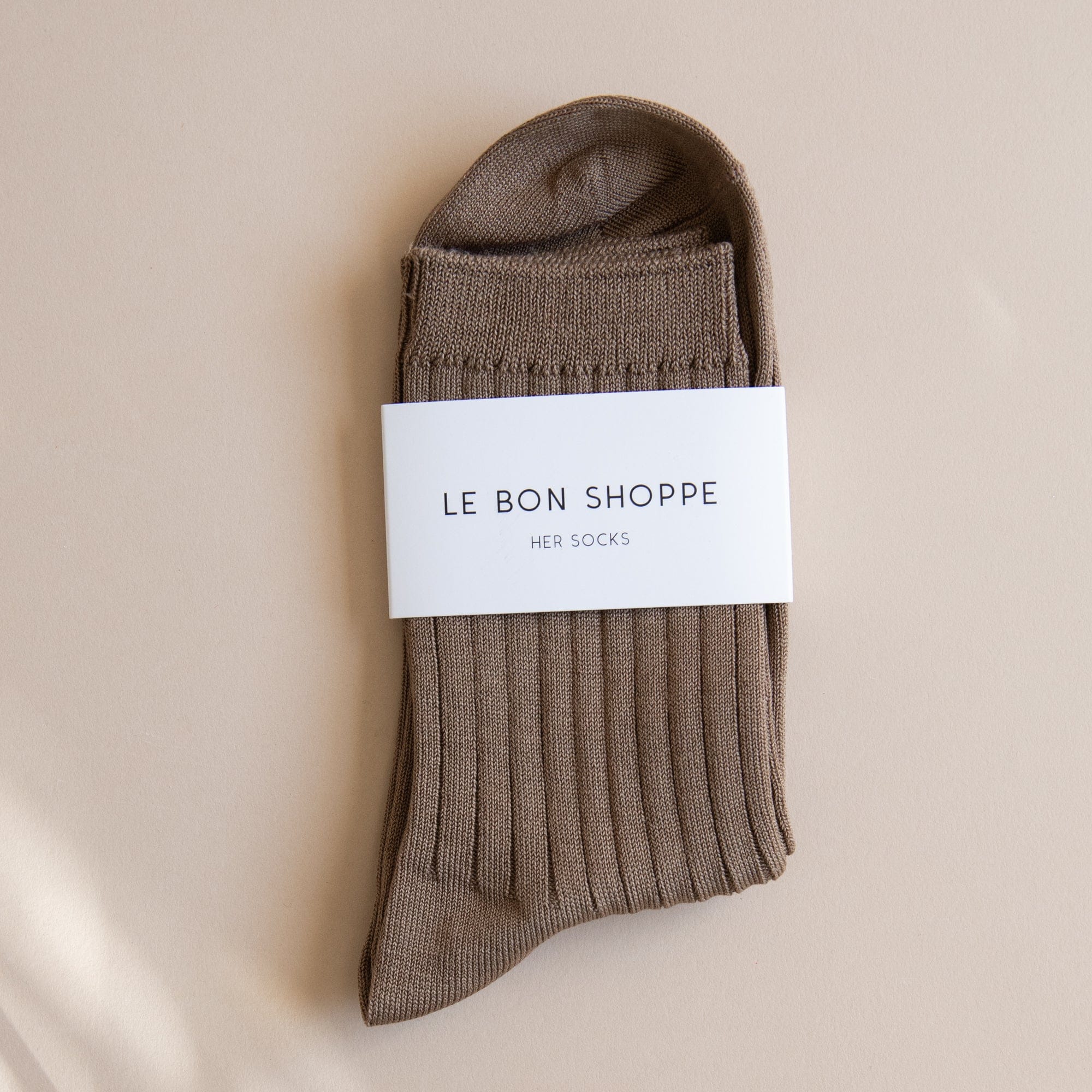 Le Bon Shoppe Socks Dark Tan Le Bon Her Socks