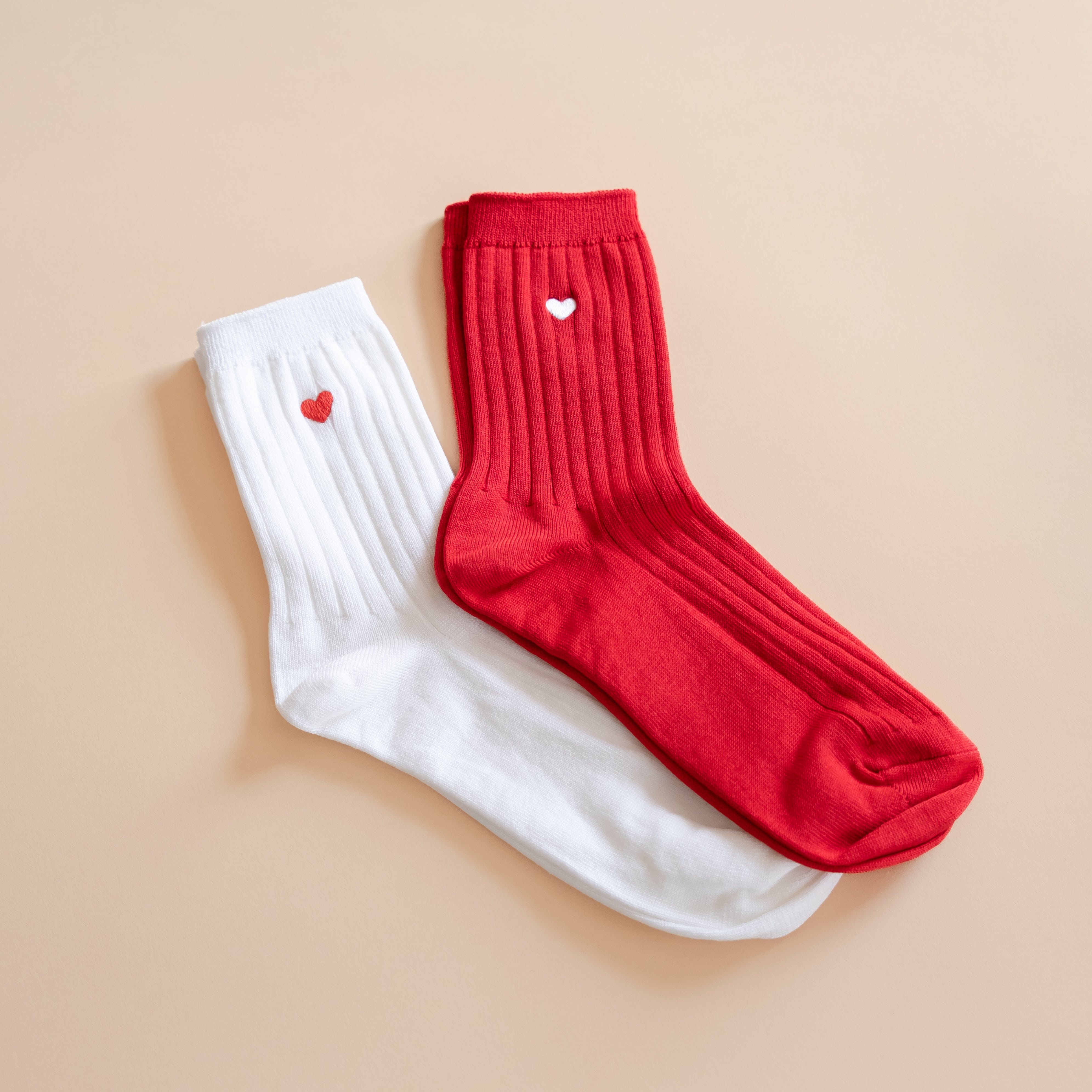 Le Bon Shoppe Socks Le Bon Her Socks with Embroidered Heart