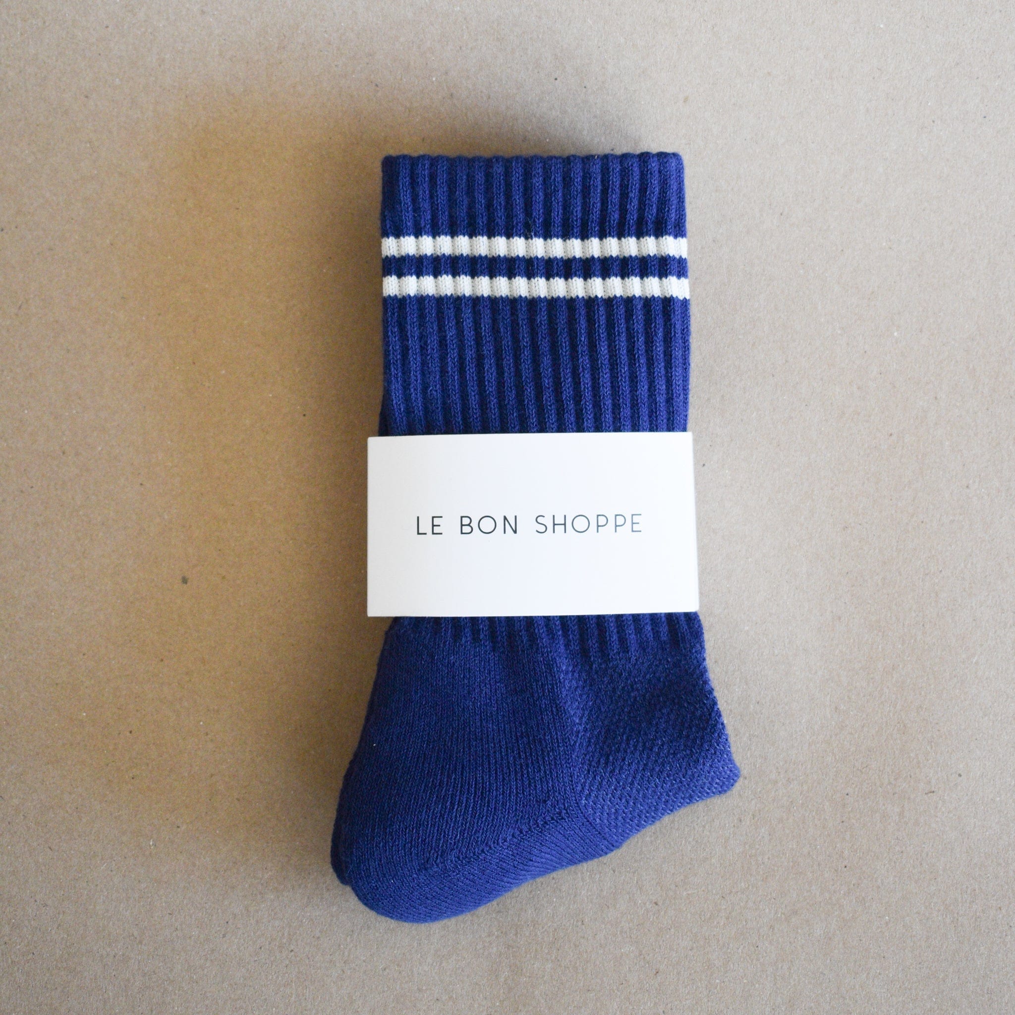 Le Bon Shoppe Socks Navy Le Bon Boyfriend Socks