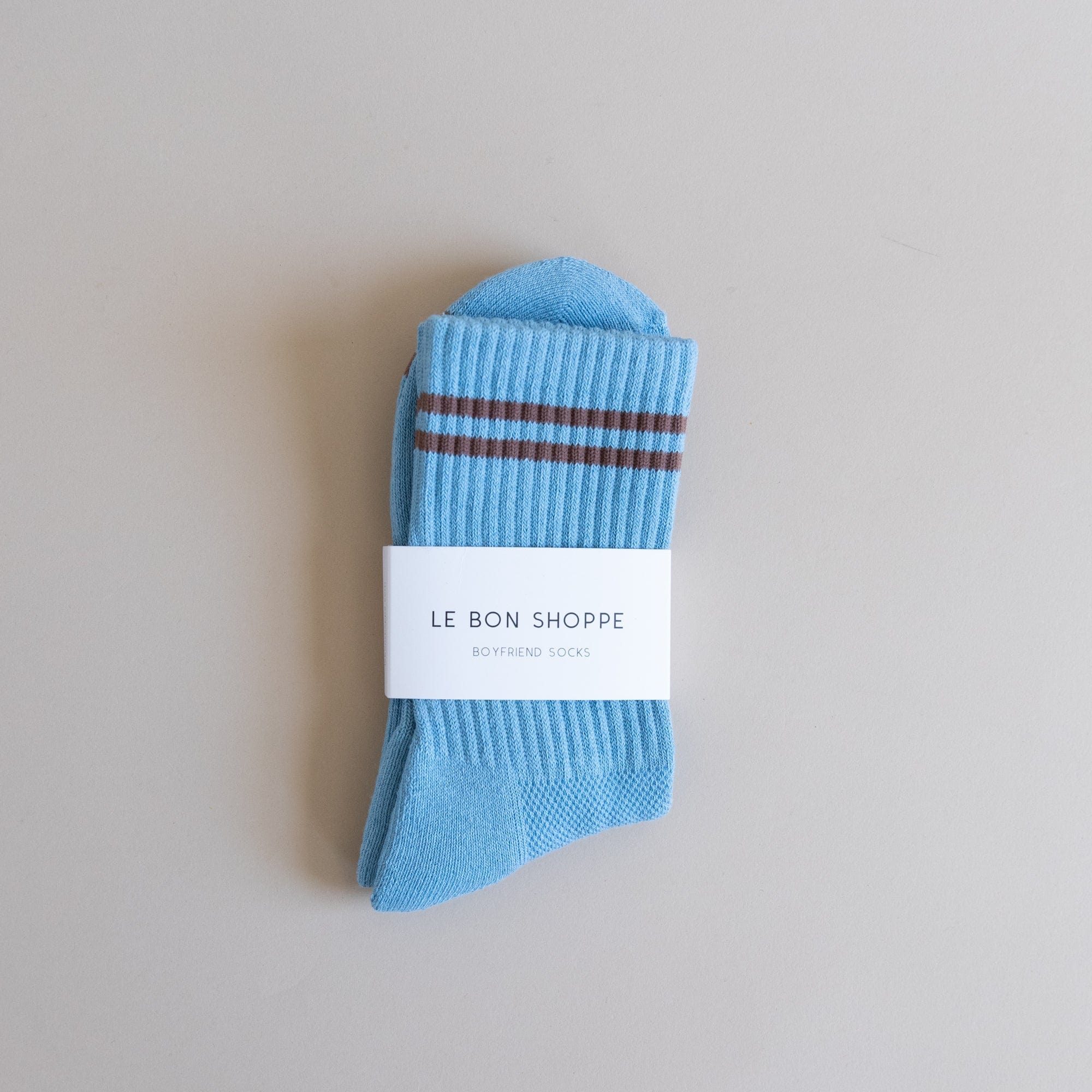 Le Bon Shoppe Socks Powder Blue Le Bon Boyfriend Socks