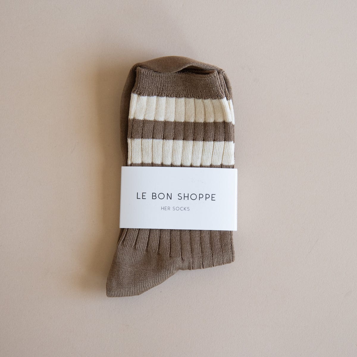 Le Bon Shoppe Socks Toffee Le Bon Her Varsity Socks