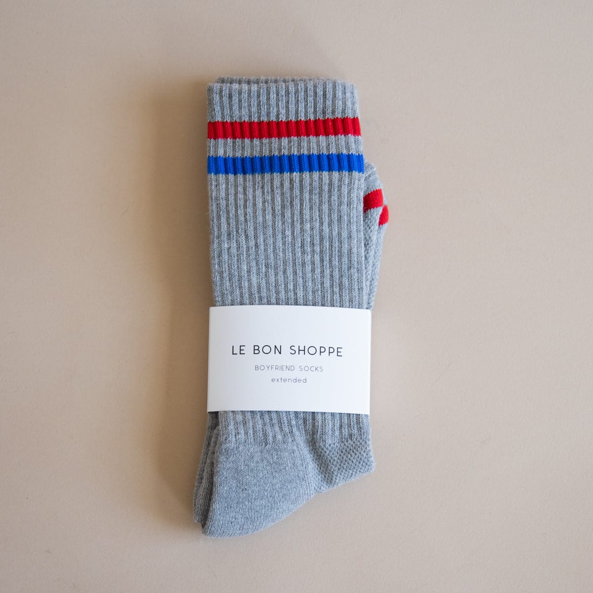 Le Bon Shoppe Socks True Grey Le Bon Extended Boyfriend Socks