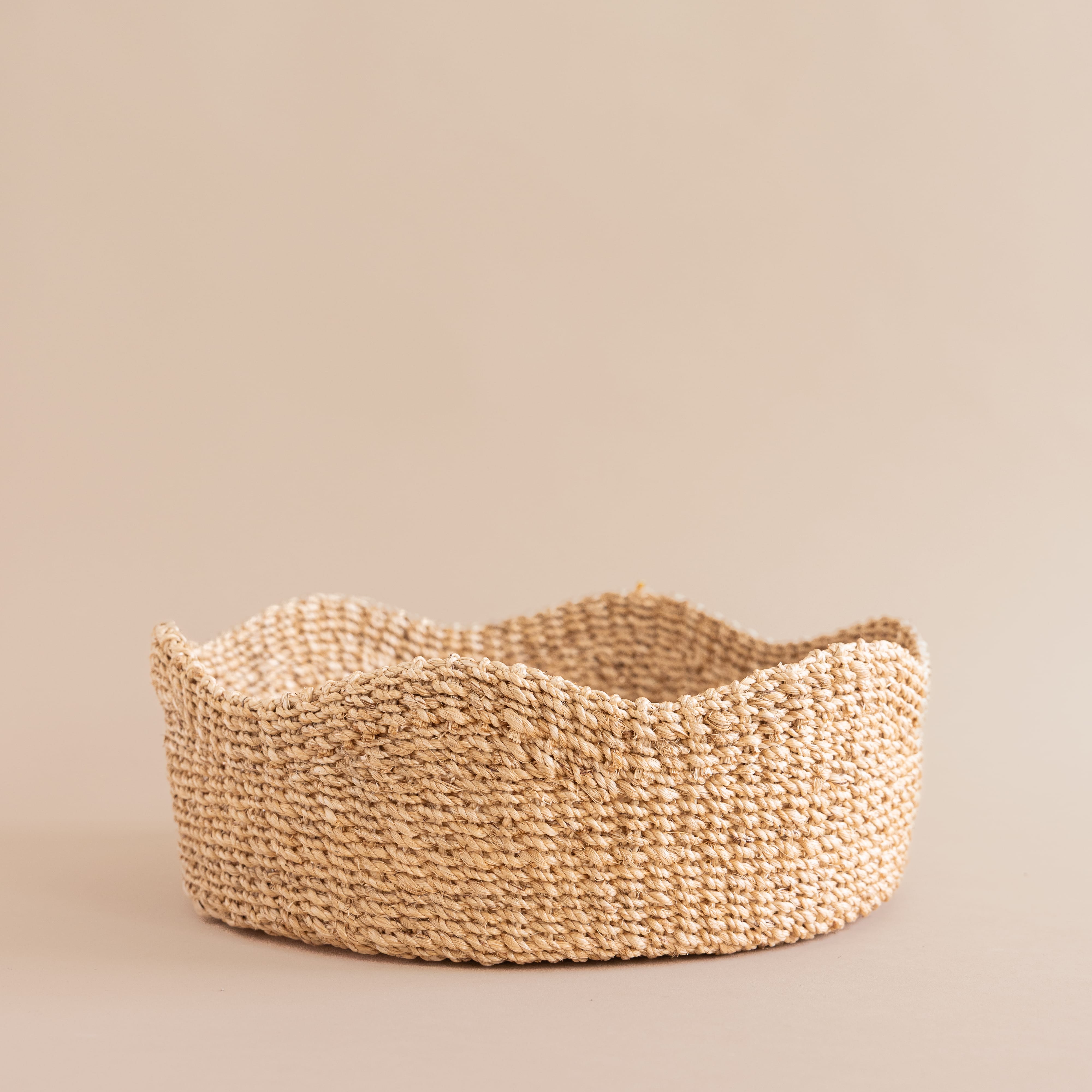 LIKHÂ Baskets Medium Shallow Scallop Basket
