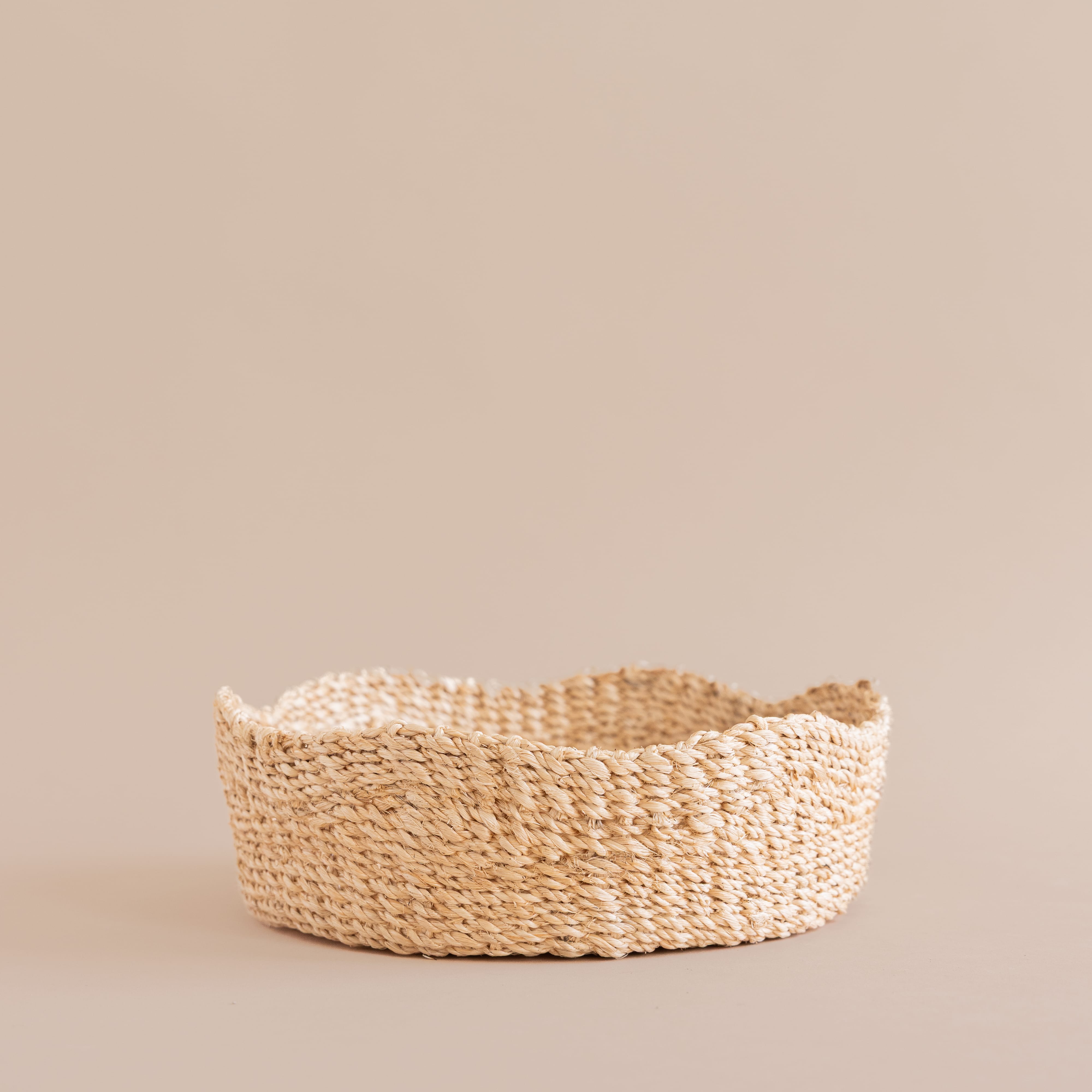 LIKHÂ Baskets Small Shallow Scallop Basket