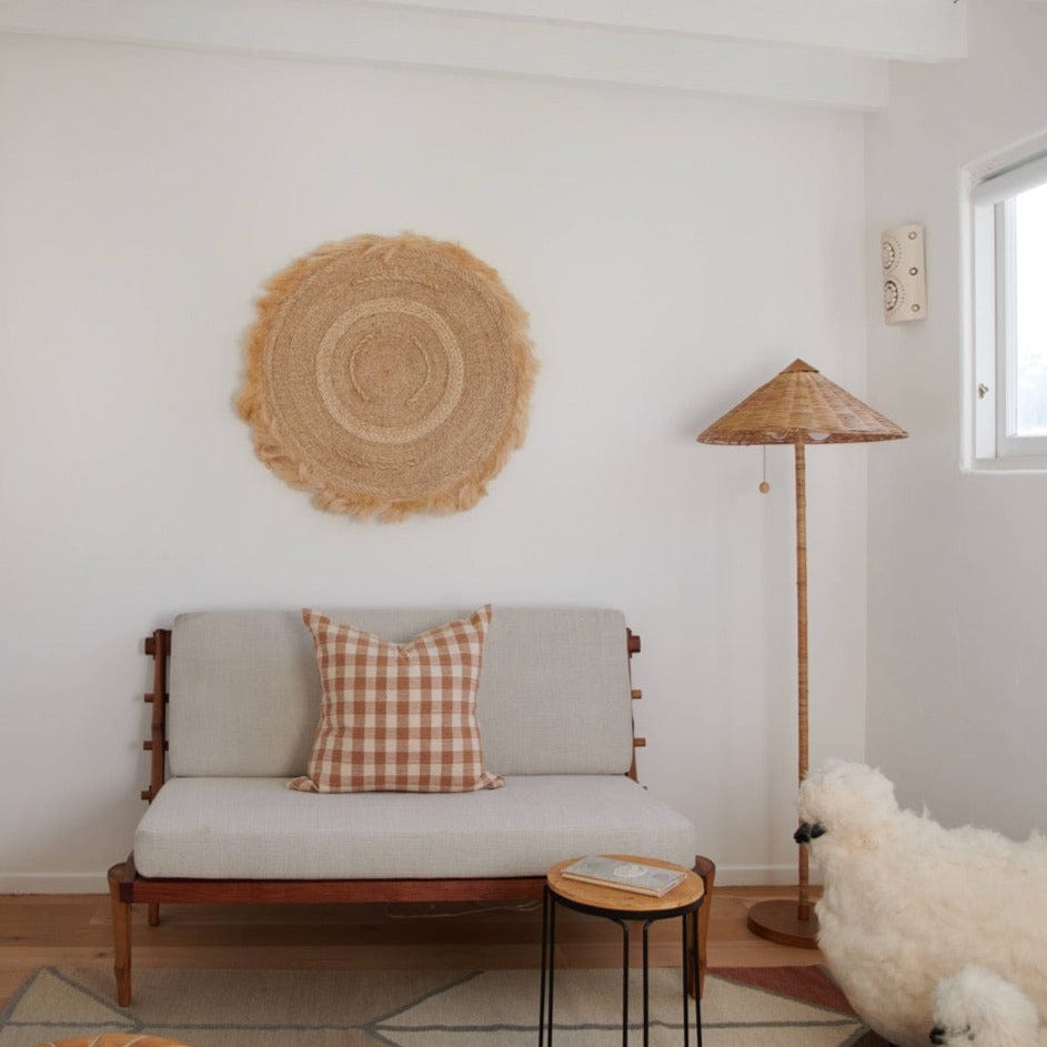 Checked Linen Pillow