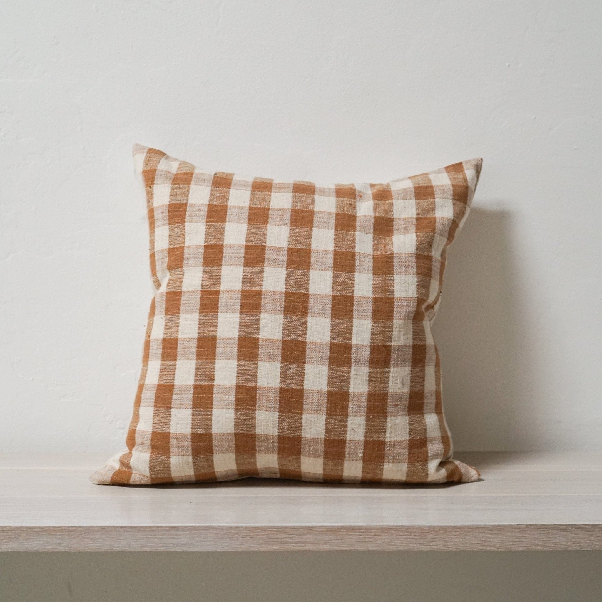 Lineage Botanica Pillows Square 20" x 20" Checked Linen Pillow