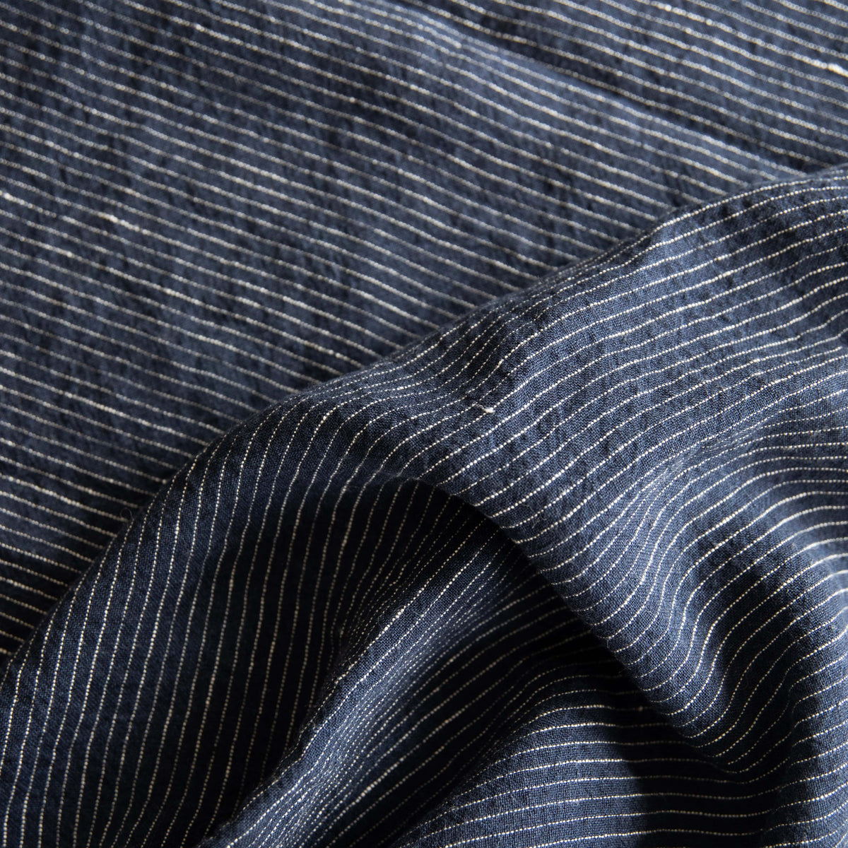 Linge Particulier Kitchen Linens Navy Pinstripe / Kids French Linen Apron