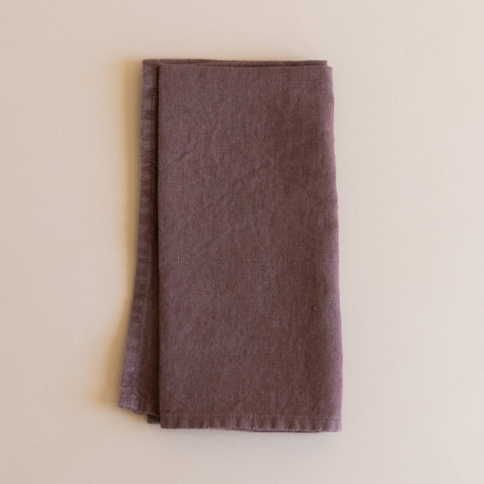 Linge Particulier Napkins Chocolate Linen Hemmed Napkins