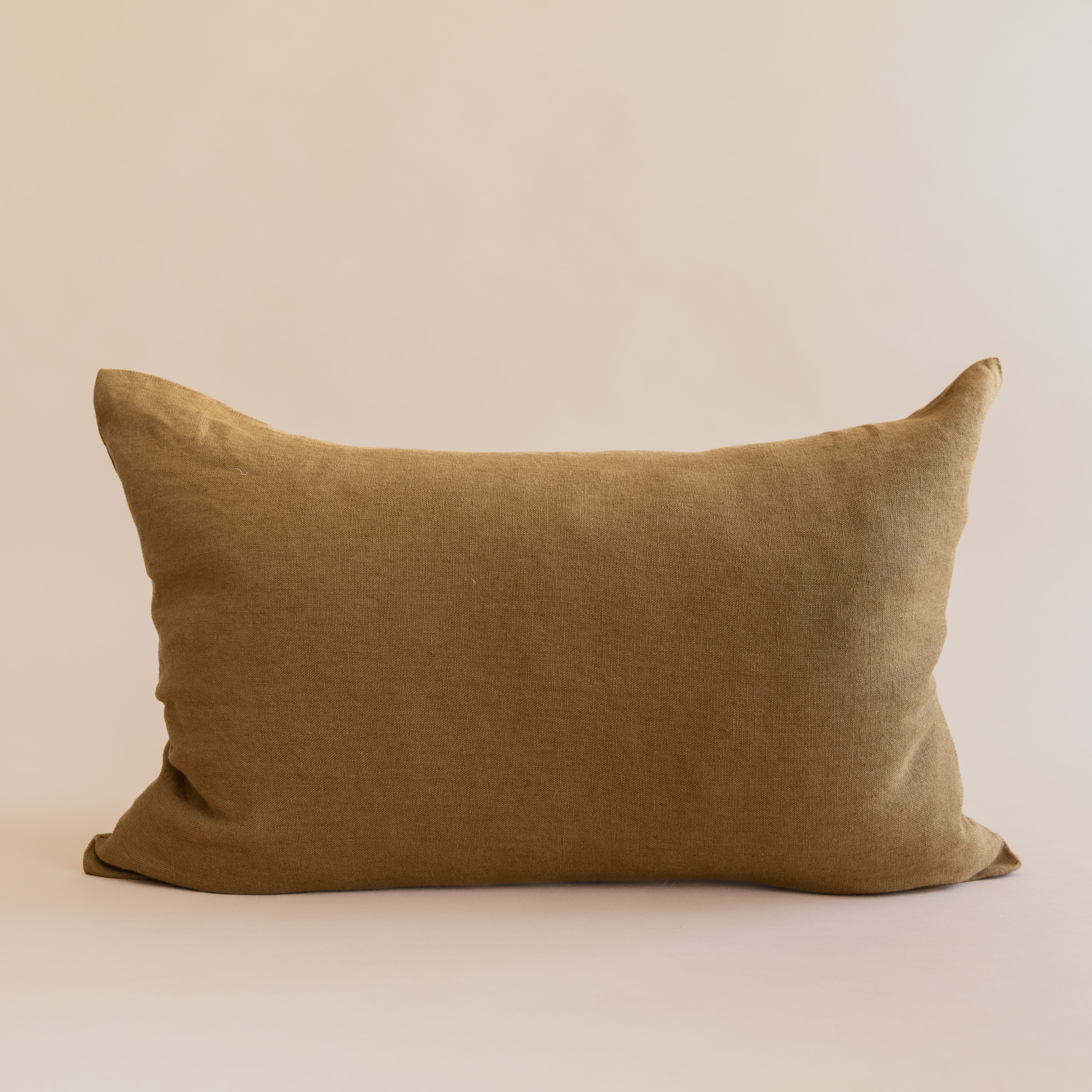 Linge Particulier Pillows Lumbar / Mustard French Linen Pillows
