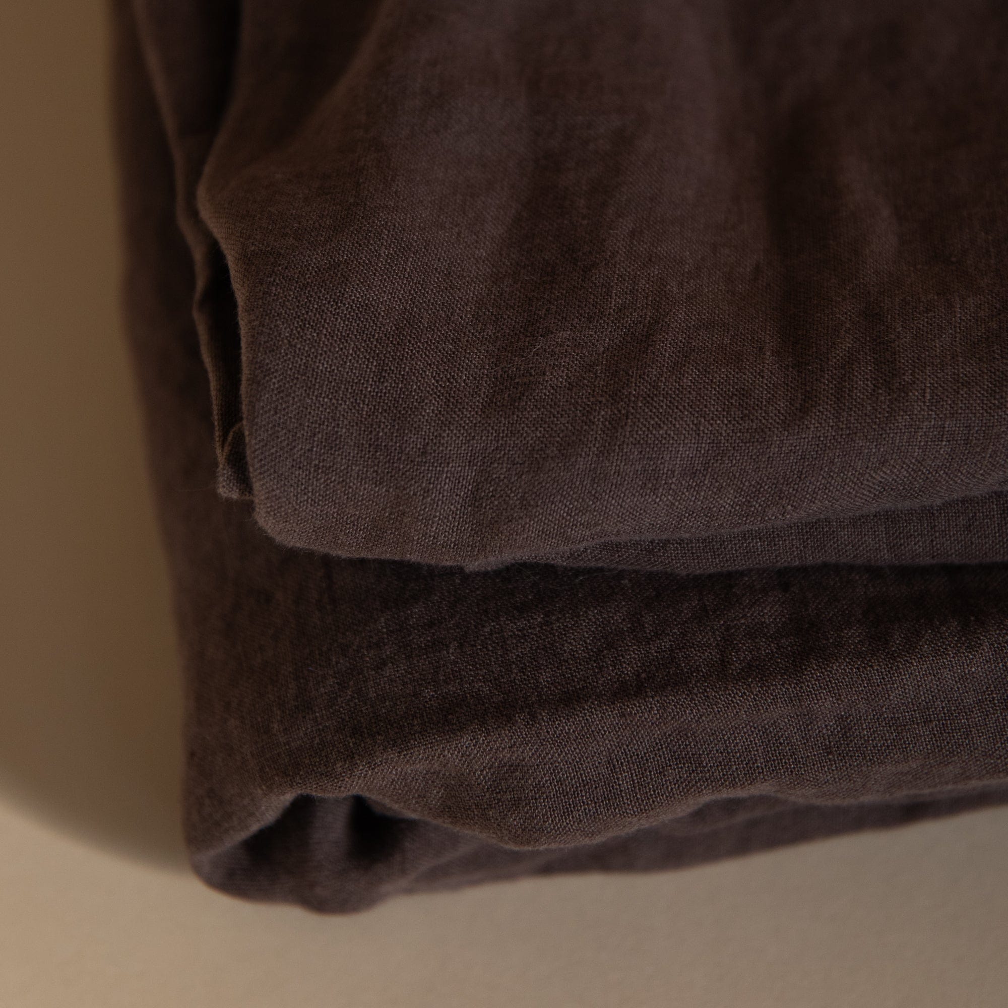 Linge Particulier Tablecloths Dark Brown Linen Tablecloth