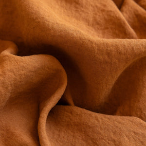 French Linen Tablecloth - Chestnut