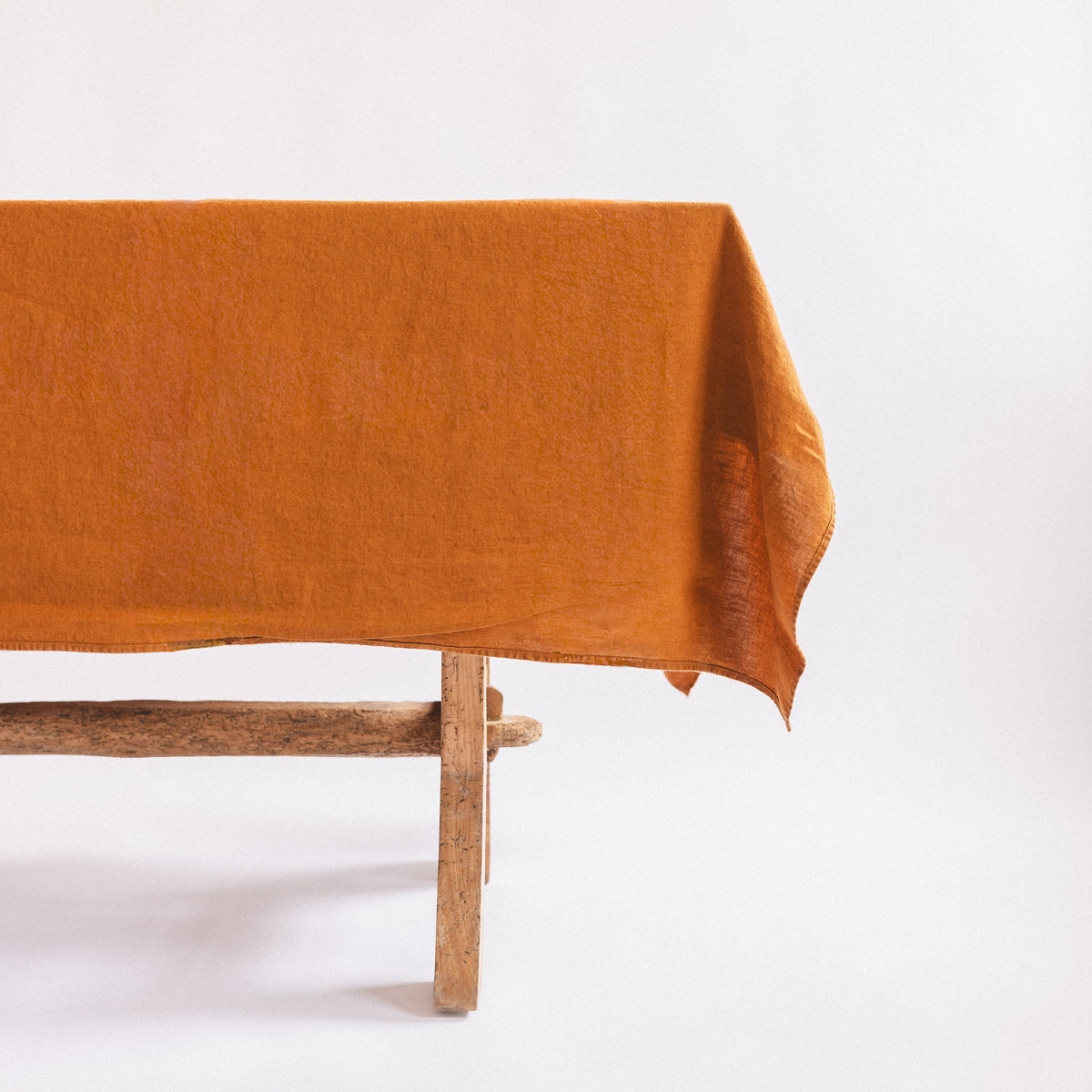 Linge Particulier Tablecloths Large -  63" x 118" / Light Sienna French Linen Tablecloth
