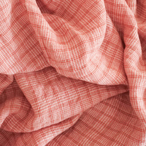 French Linen Tablecloth - Red Checks