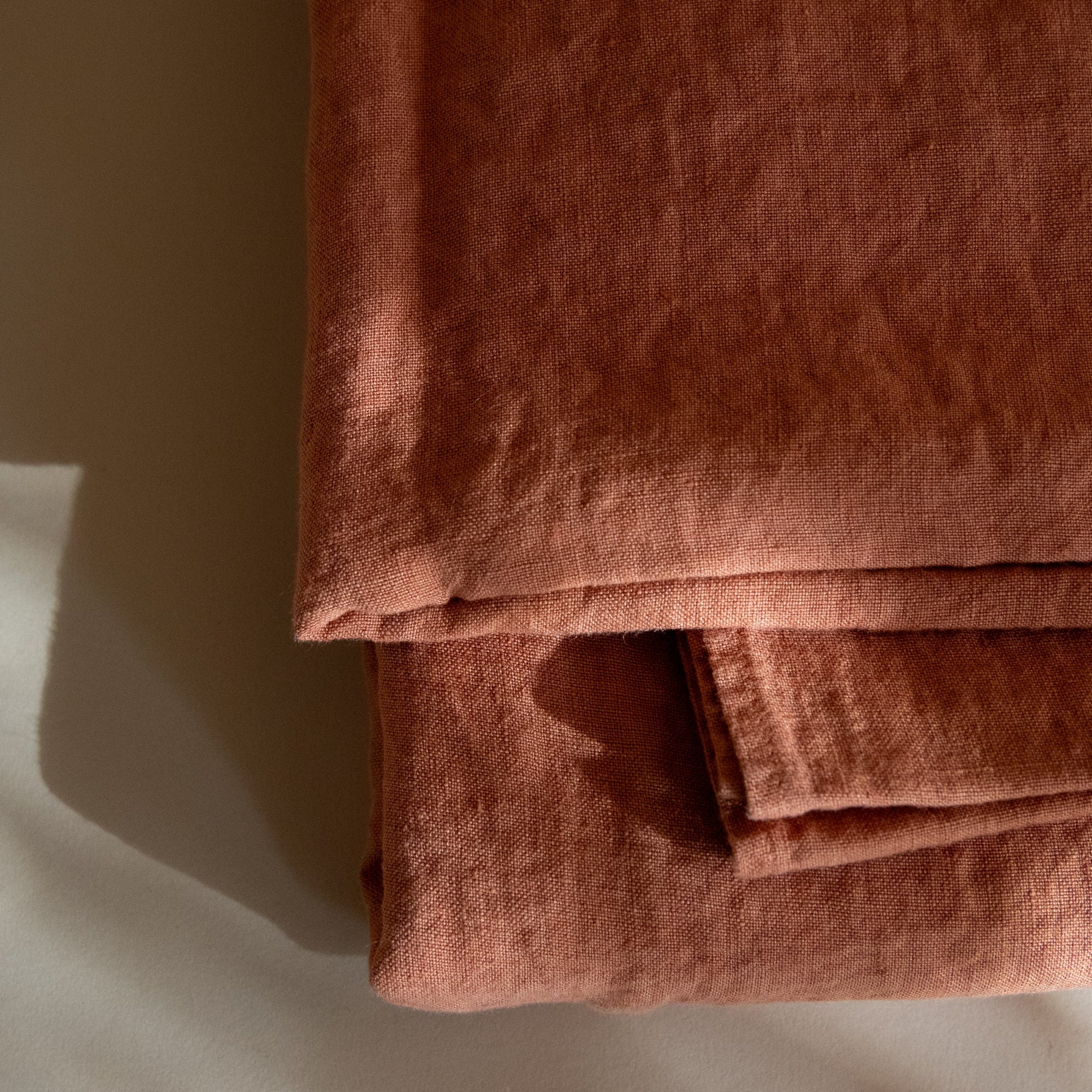 Linge Particulier Tablecloths Light Sienna Linen Tablecloth