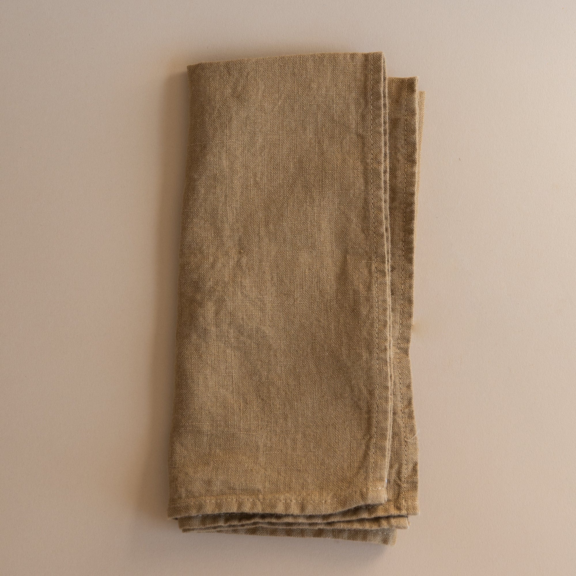 lingue particulier Napkins Linen Napkins in Mustard