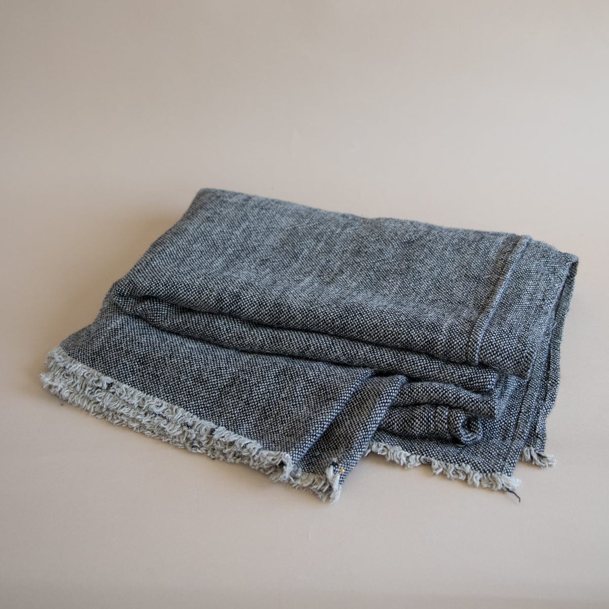 Lissoy Blankets + Throws Flax Linen Throw