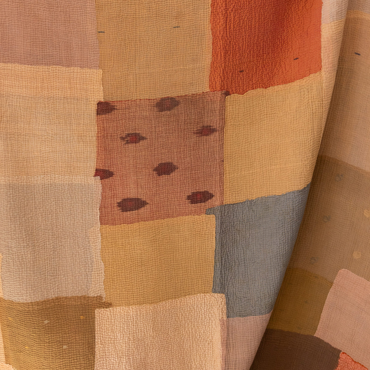 Maison Mieko Blankets + Throws Dusty Pink / Queen Vintage Patch Kantha Quilt