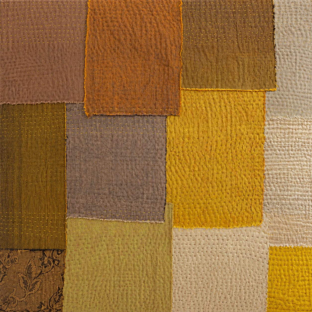 Maison Mieko Blankets + Throws Umber Vintage Patch Kantha Throw