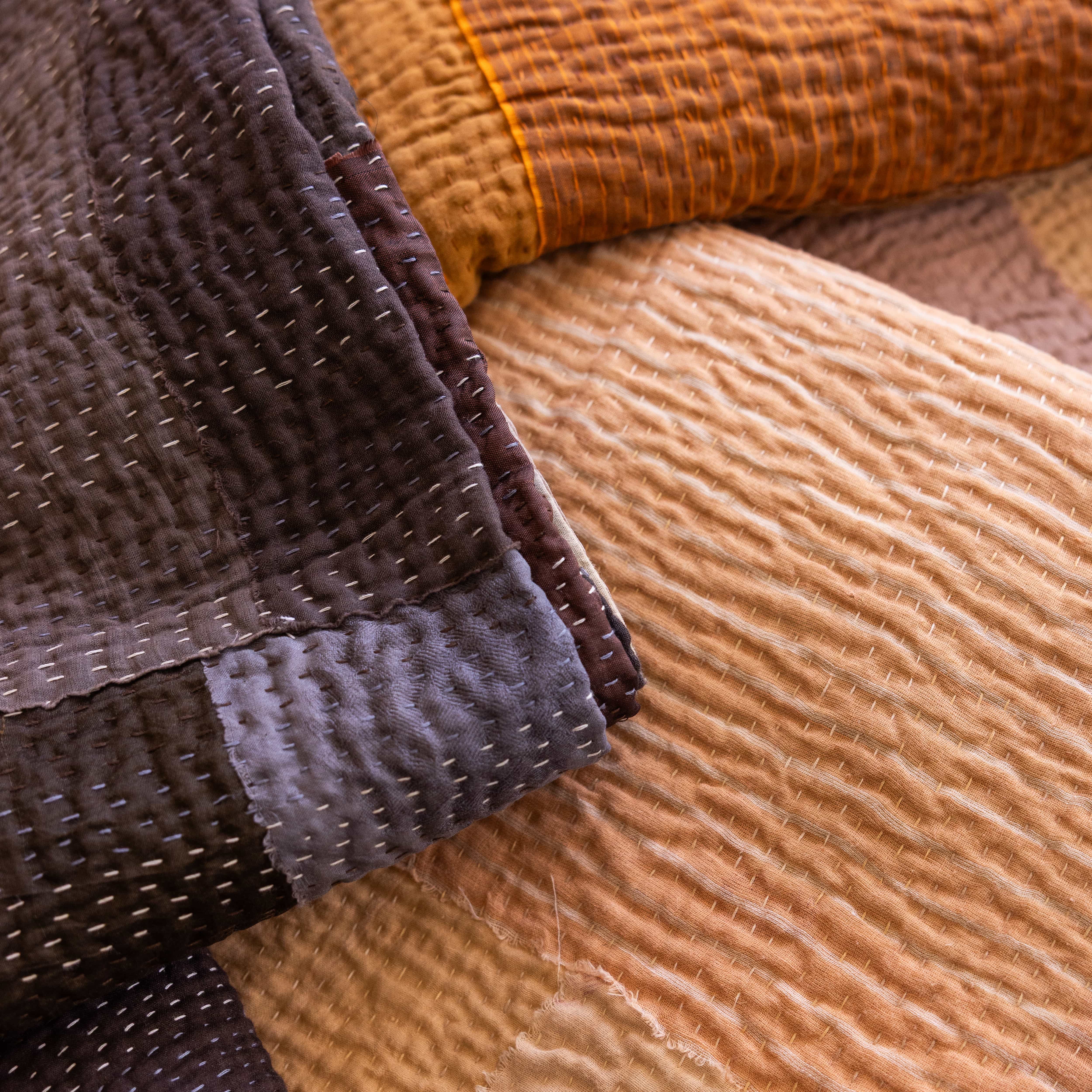 Maison Mieko Blankets + Throws Vintage Patch Kantha Throw