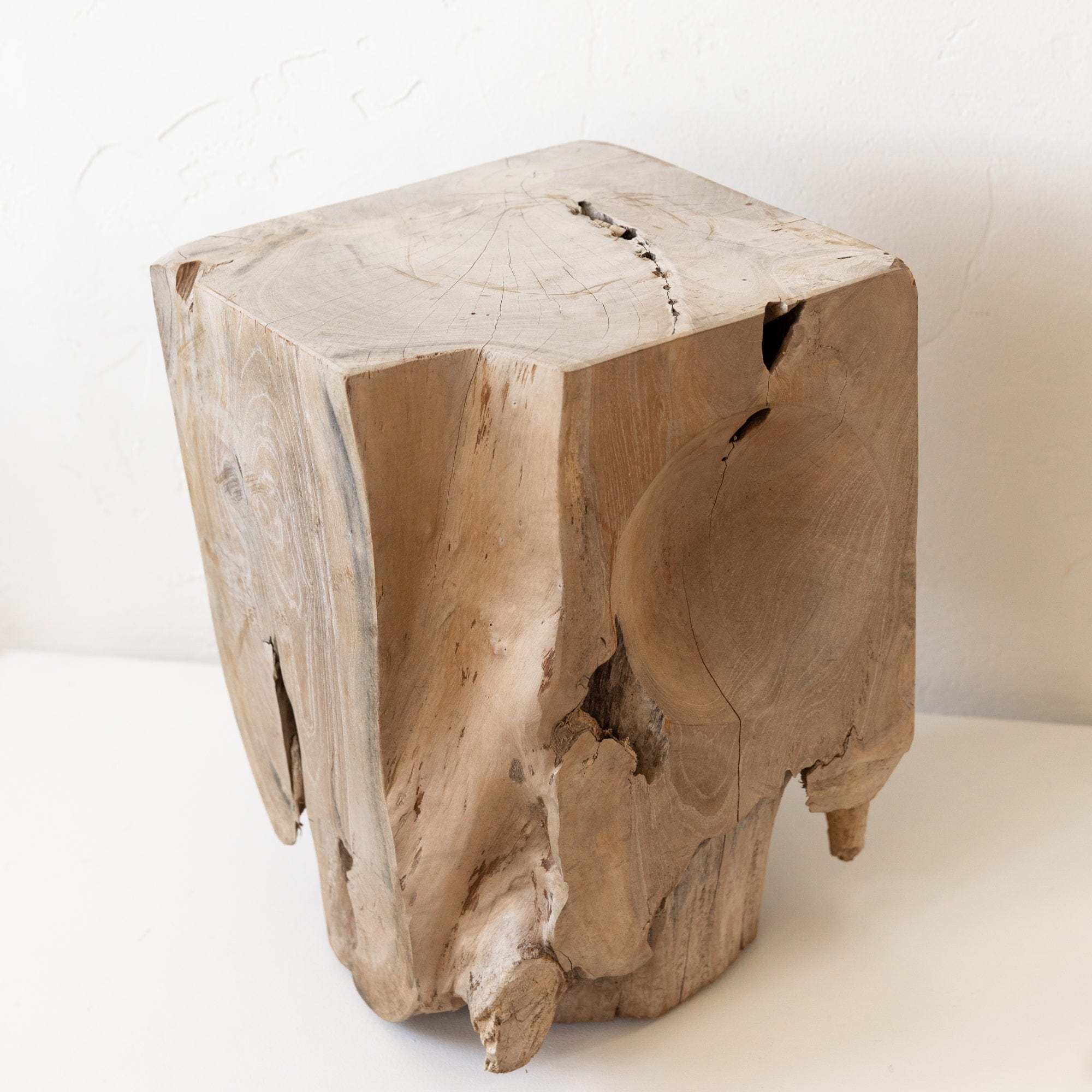 Malibu Design Seating Weathered Teak Stump