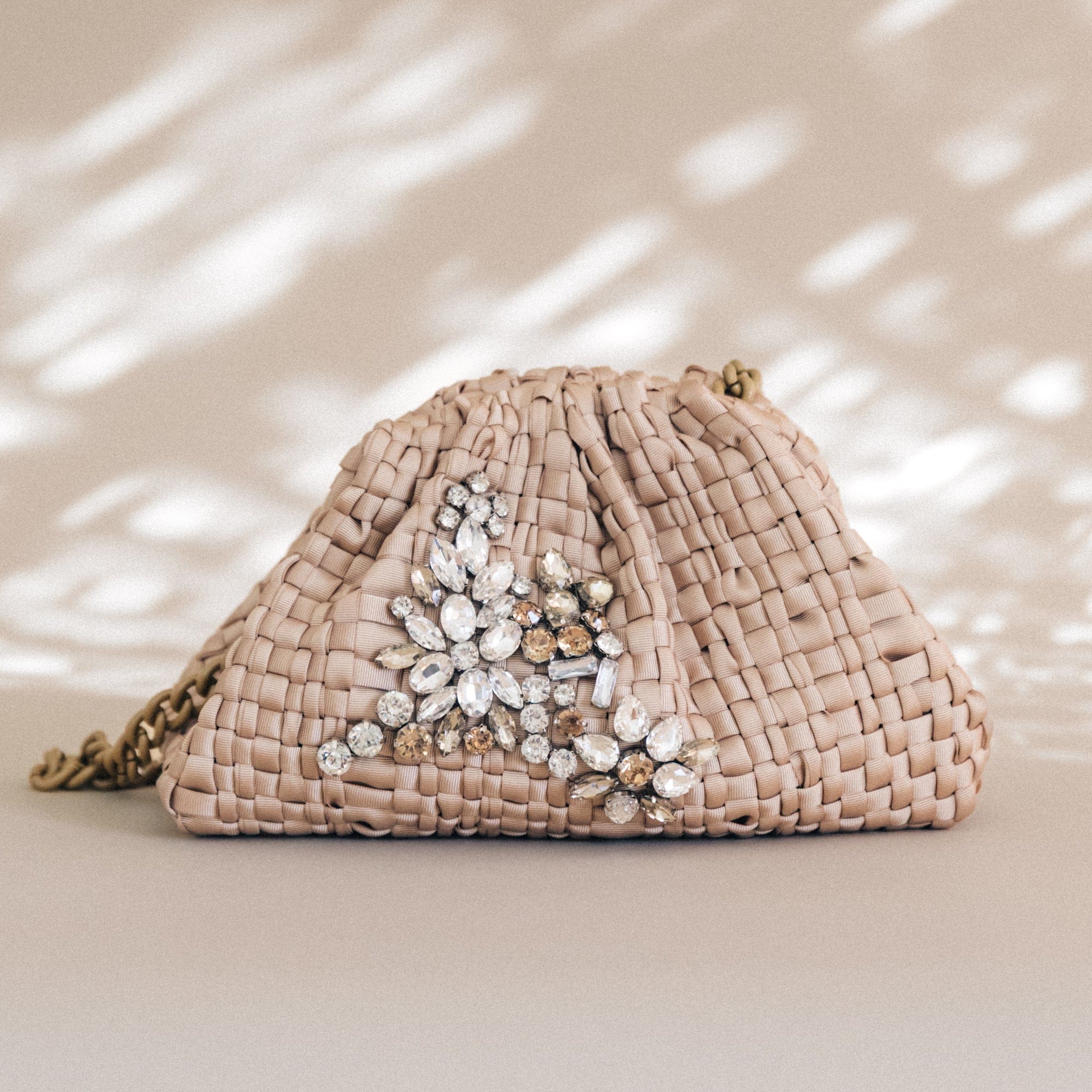 Maria La Rosa Bags Biscotti Crystal Mini Game Clutch