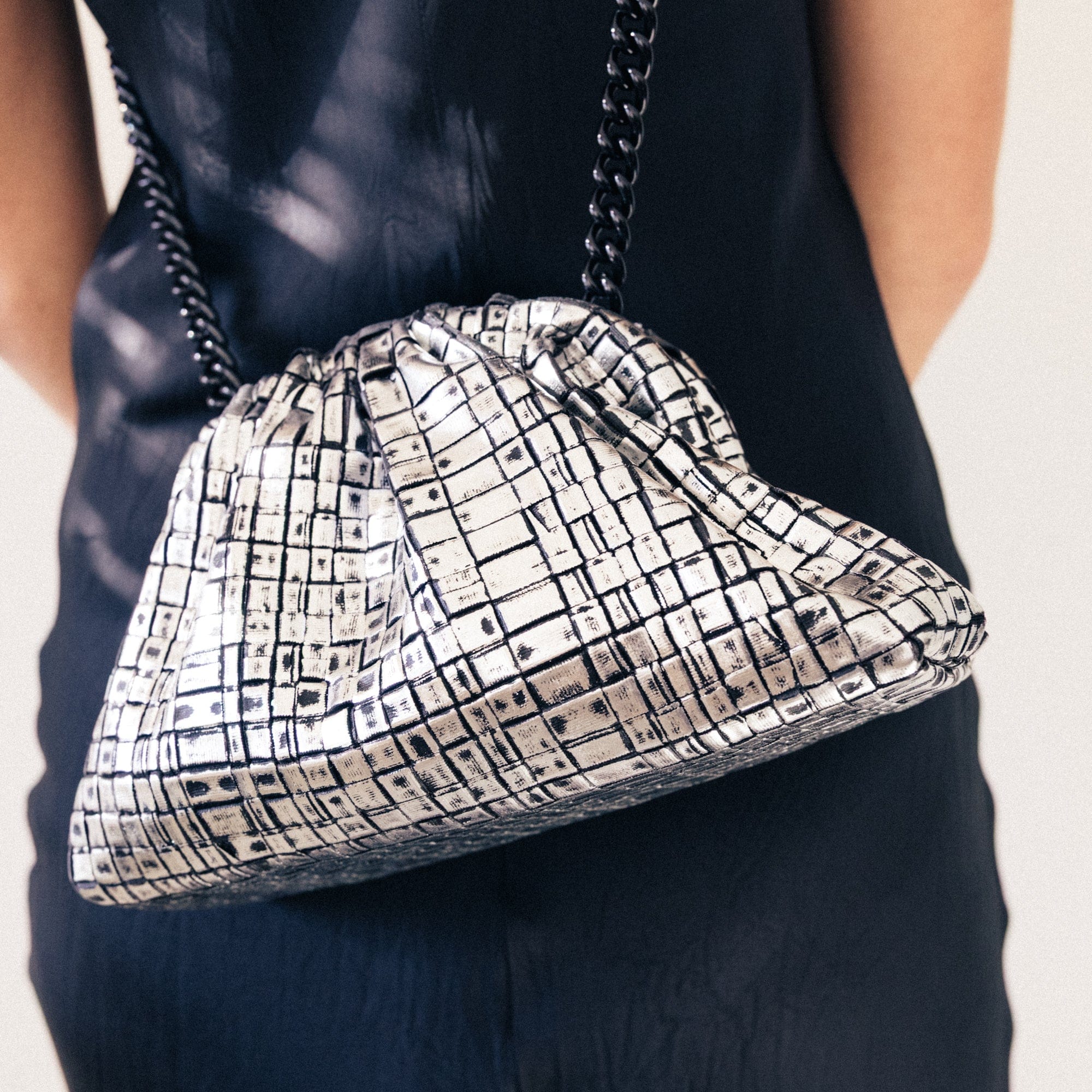 Maria La Rosa Bags Mini Game Laminated Clutch