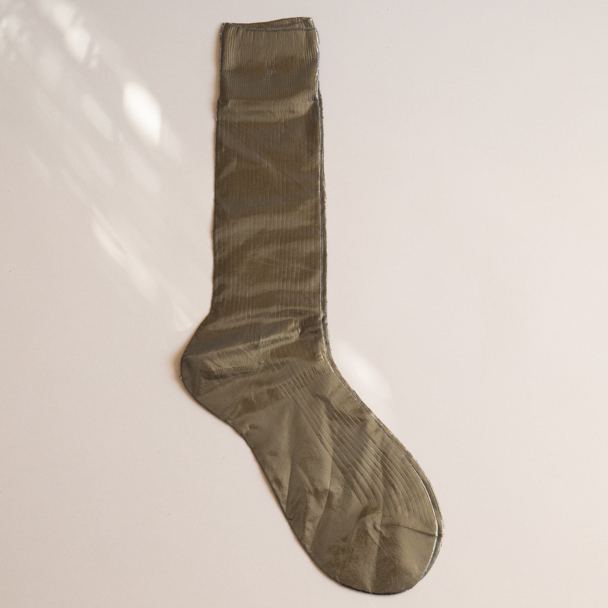 Maria La Rosa Socks Bosco - Olive Maria La Rosa Men's One Ribbed Laminated Socks