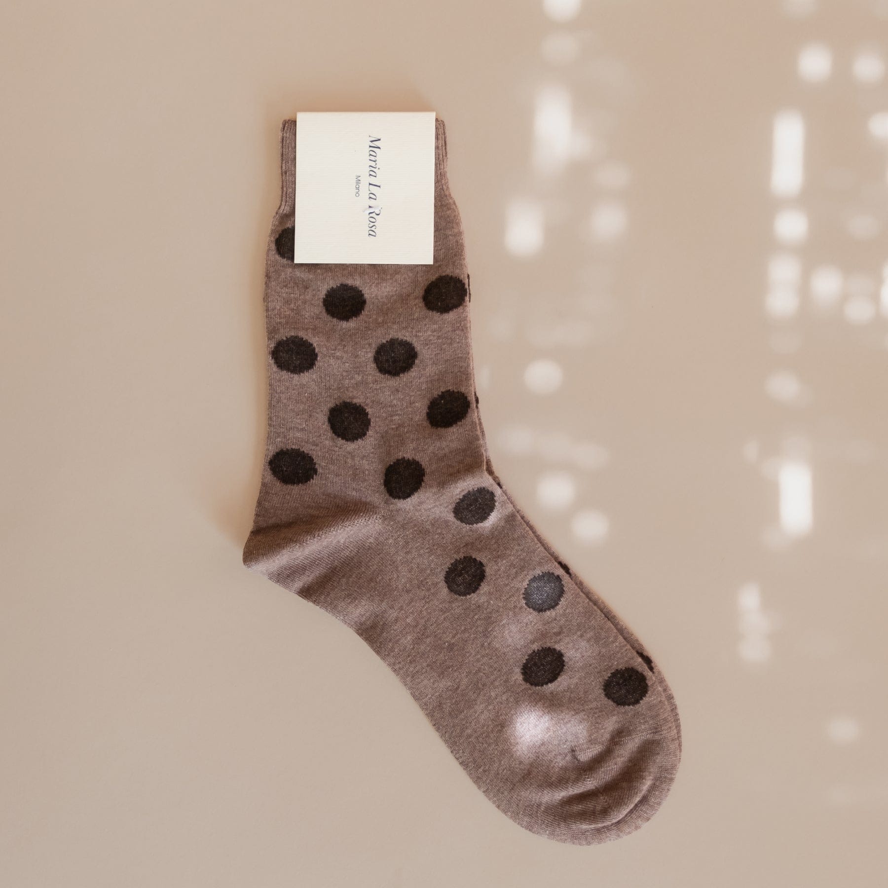 Maria La Rosa Socks Brown Maria La Rosa Dotty Socks