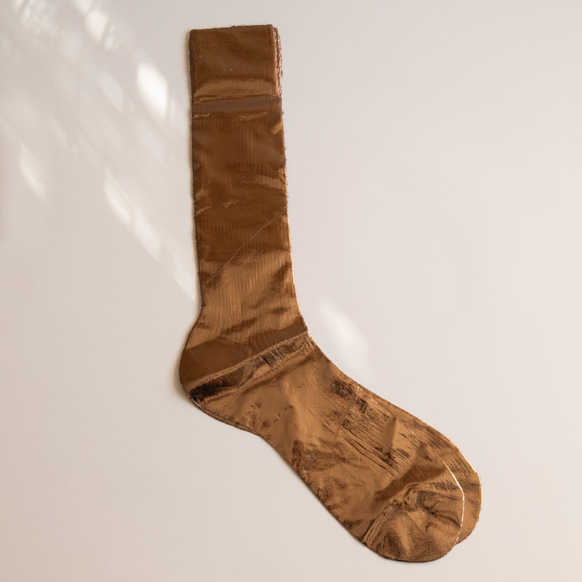 Maria La Rosa Socks Brown Maria La Rosa Men's One Ribbed Laminated Socks