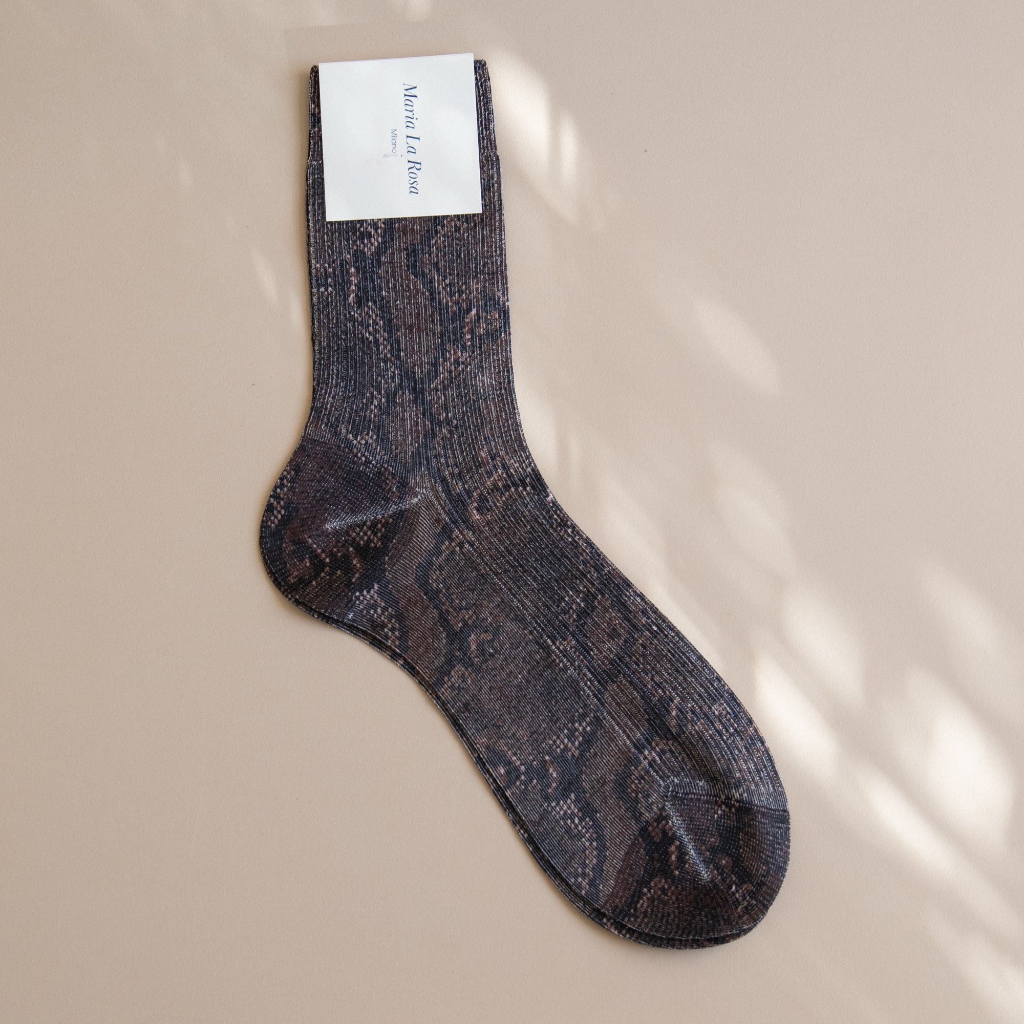 Maria La Rosa Socks Brown Wild Socks by Maria La Rosa