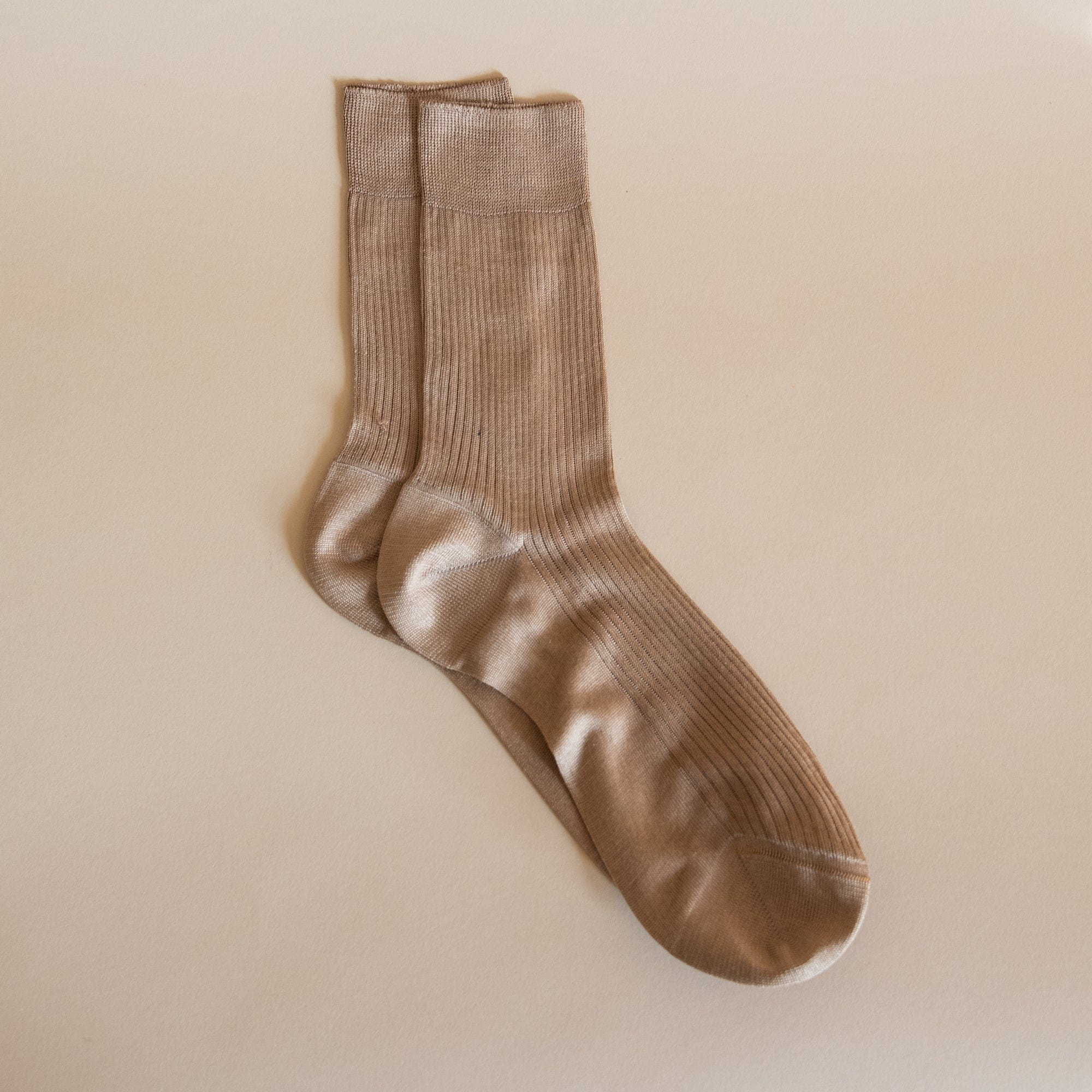 Maria La Rosa Socks Bruciato One Ribbed Laminated Socks by Maria La Rosa