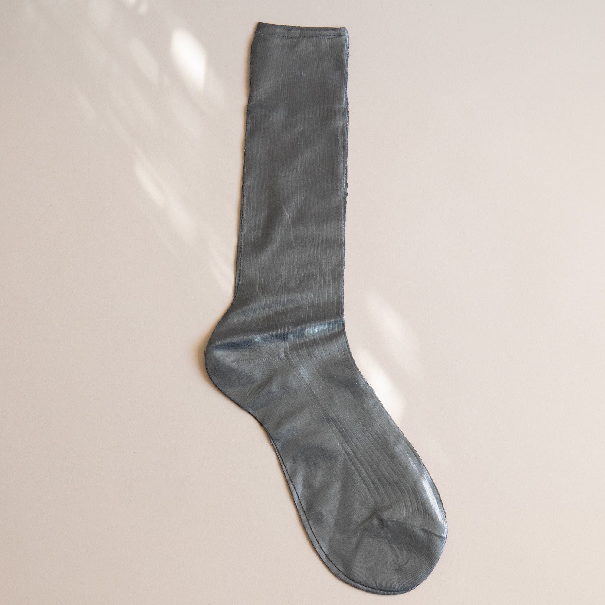 Maria La Rosa Socks Dark Grey Maria La Rosa Men's One Ribbed Laminated Socks