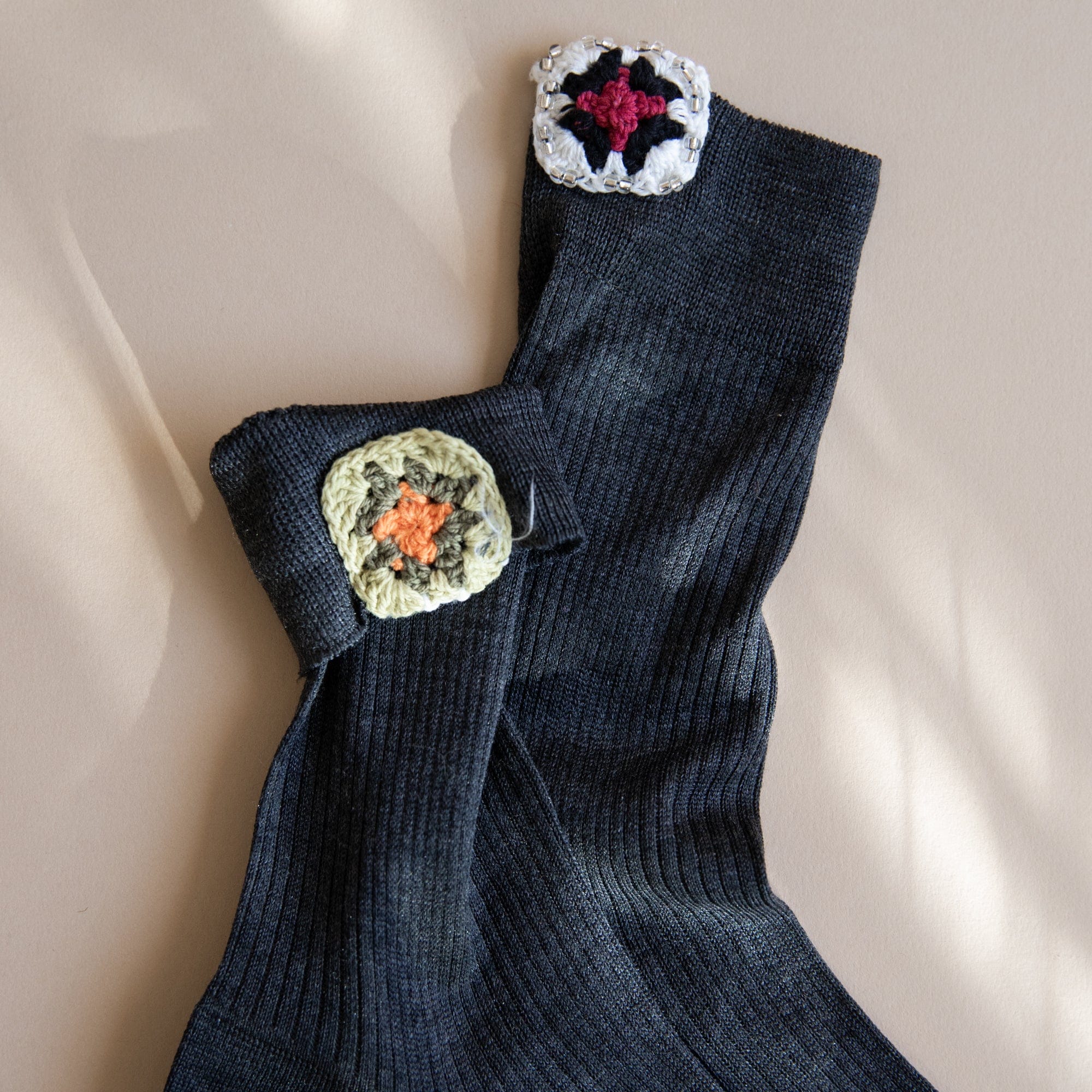 Maria La Rosa Socks Dark Grey Melange Maria La Rosa Kamila Socks
