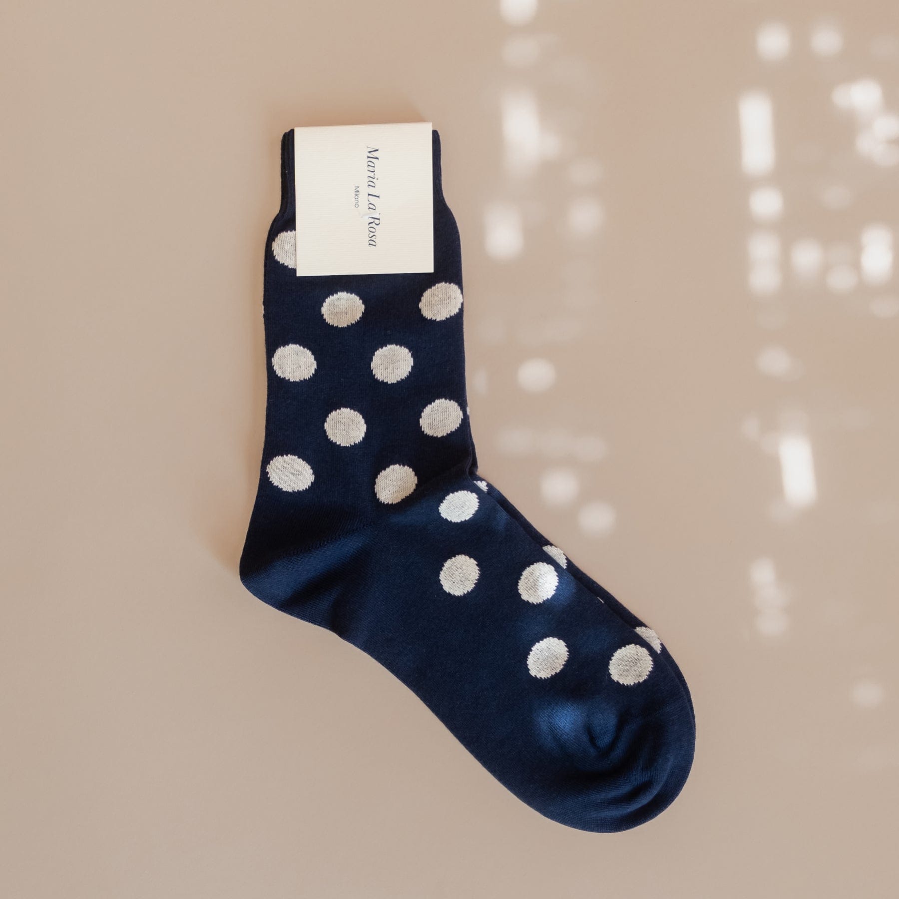 Maria La Rosa Socks Navy Maria La Rosa Dotty Socks