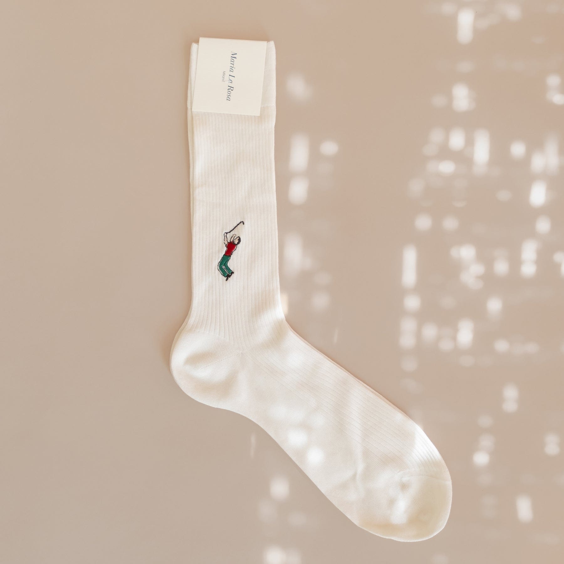 Maria La Rosa Socks Off White Maria La Rosa Men's Golf Club Socks
