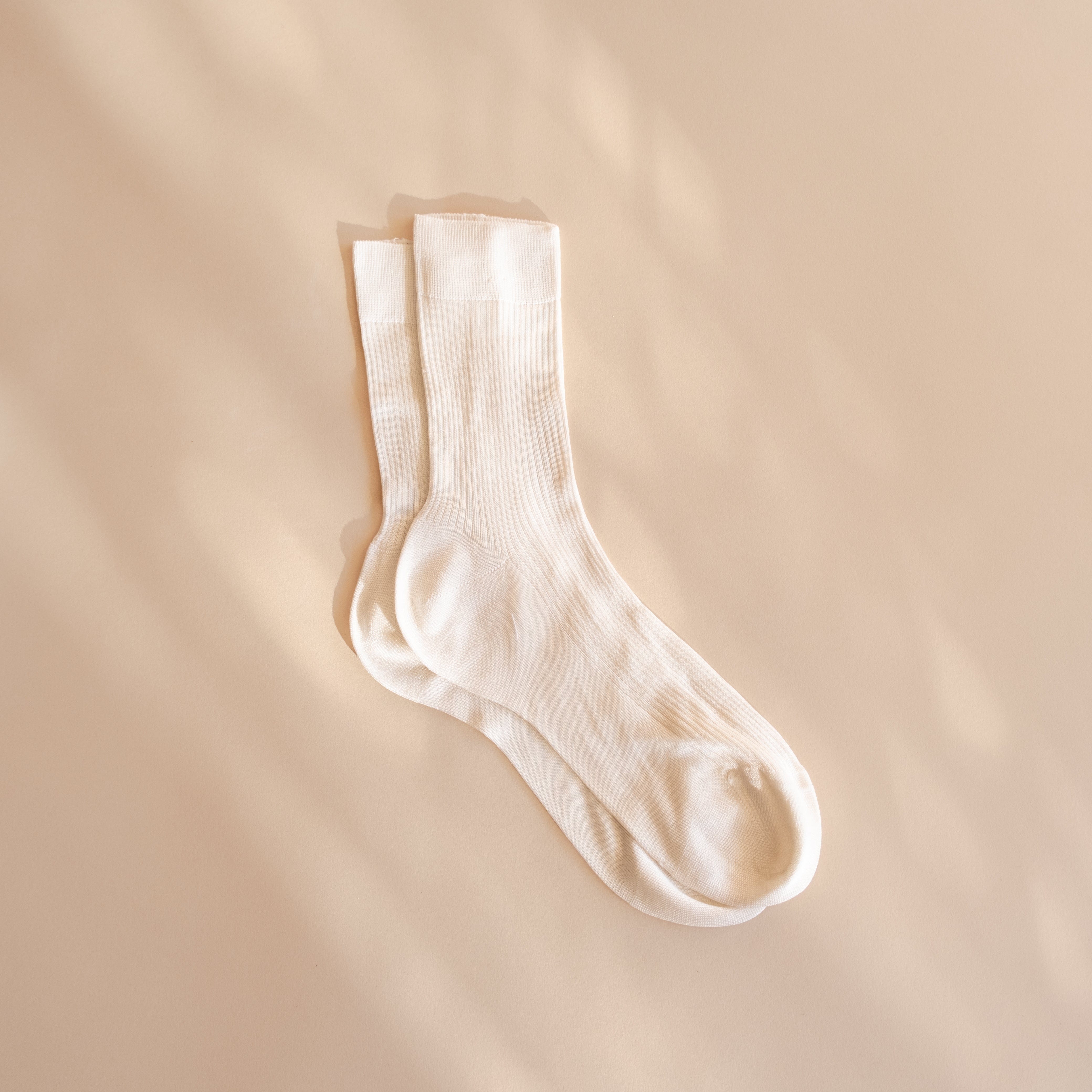 Maria La Rosa Socks Off White Maria La Rosa One Ribbed Socks